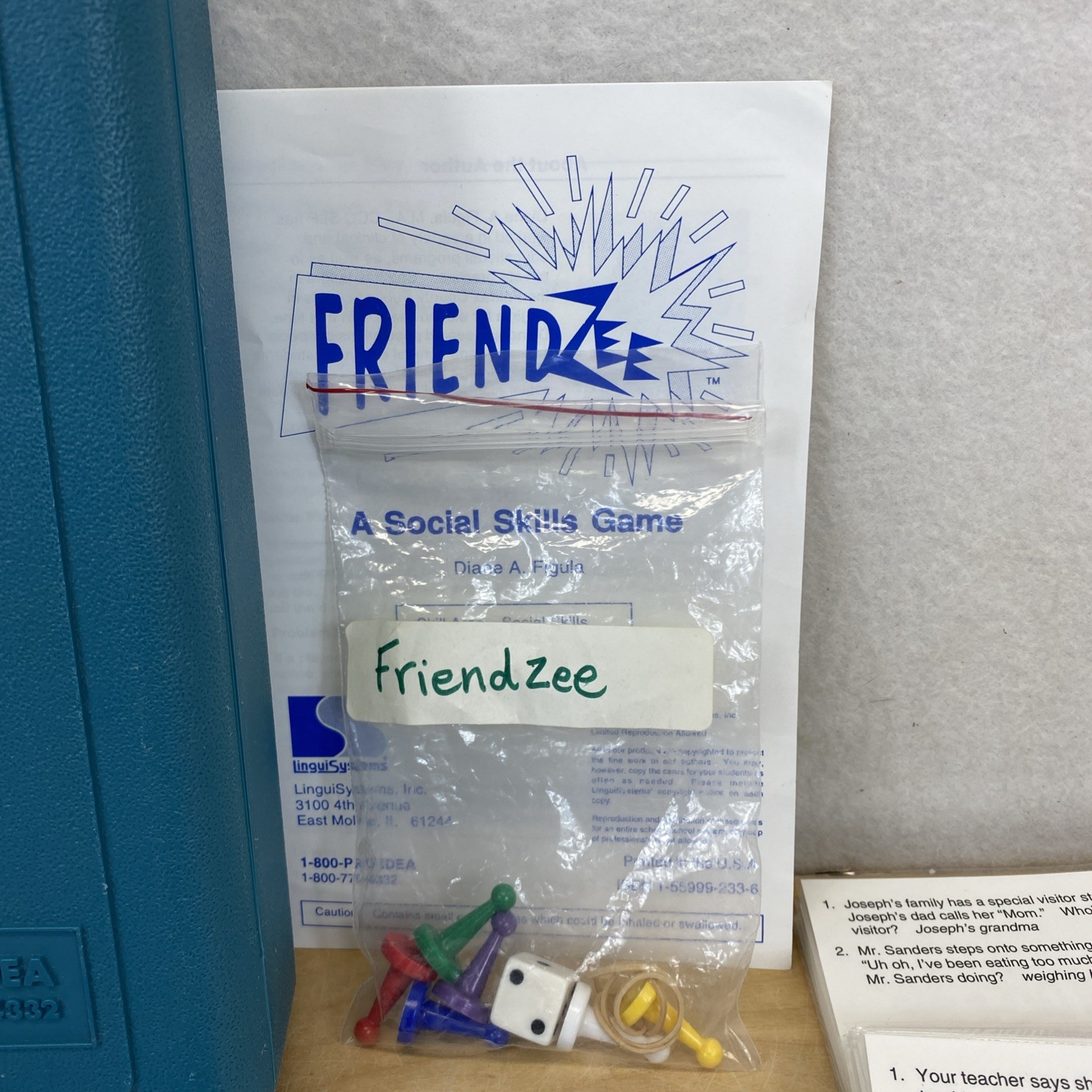Linguisysyems Friendzee Social Skills Educational Game for elementary students