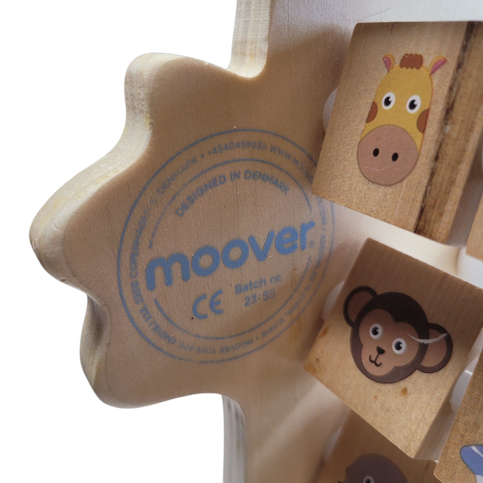 Moover Wooden Abacus Alphabet ABC Letters Numbers Animals Educational Toy