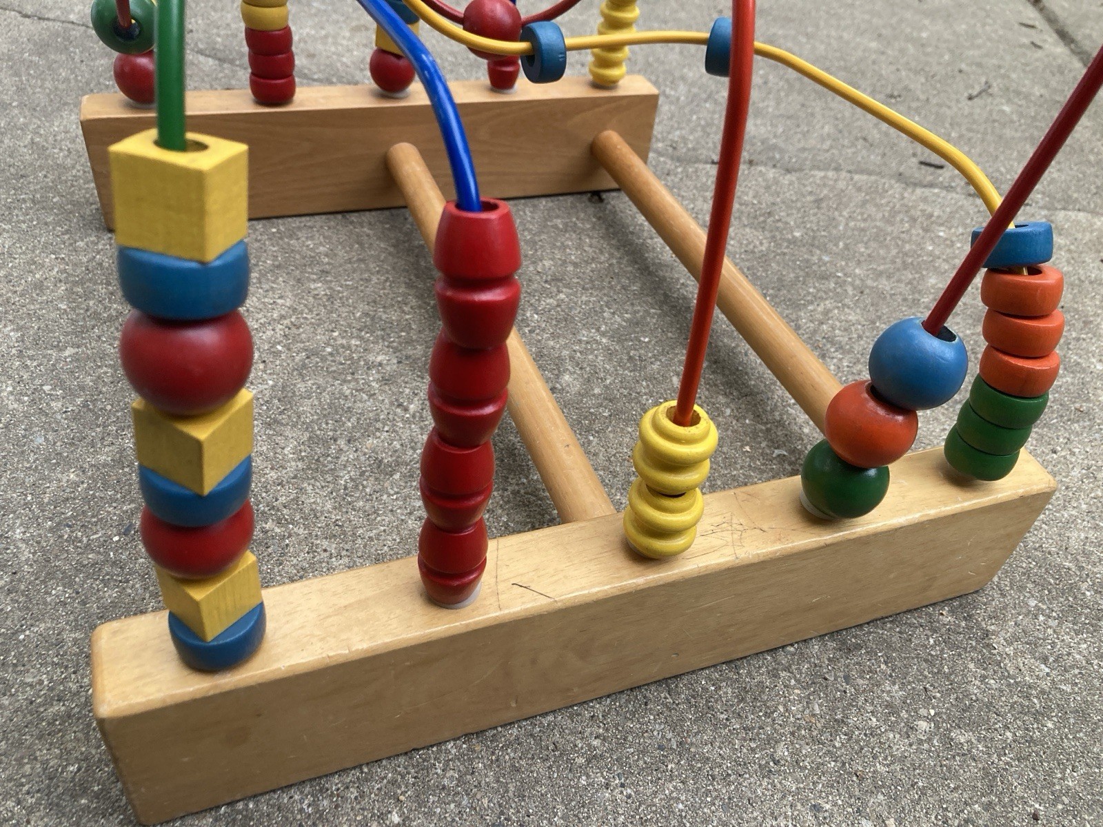 Child’s Rollercoaster Large Educational Bead Maze Wooden Toy