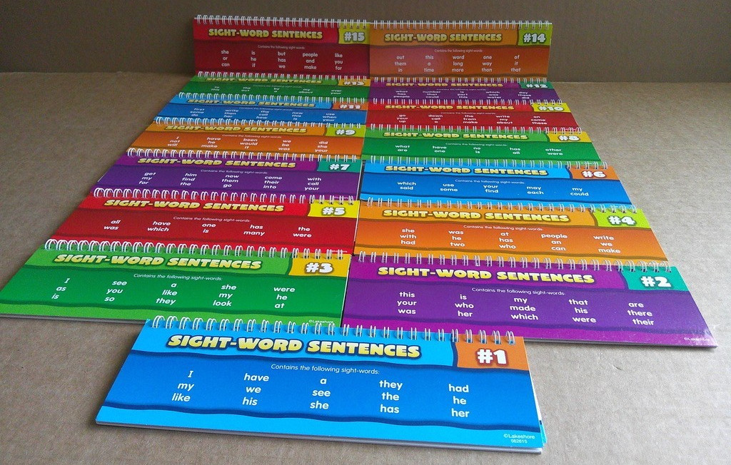 Lakeshore Flip & Read Sight-Word Sentences Set #HH706 Educational Reading Kit