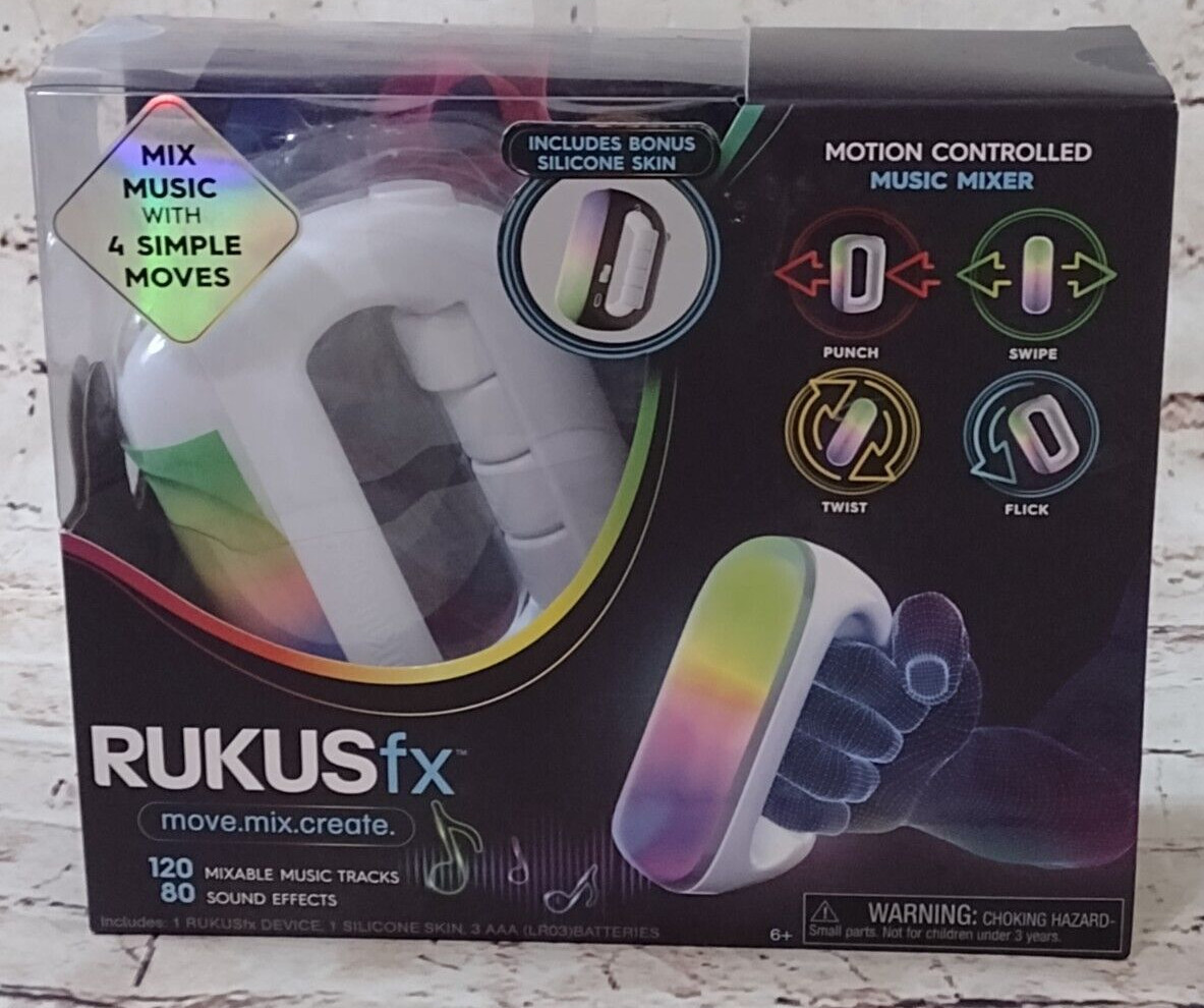 New Rukus FX Handheld Motion Controlled Music Mixer – 120 Tracks & 80 Sounds
