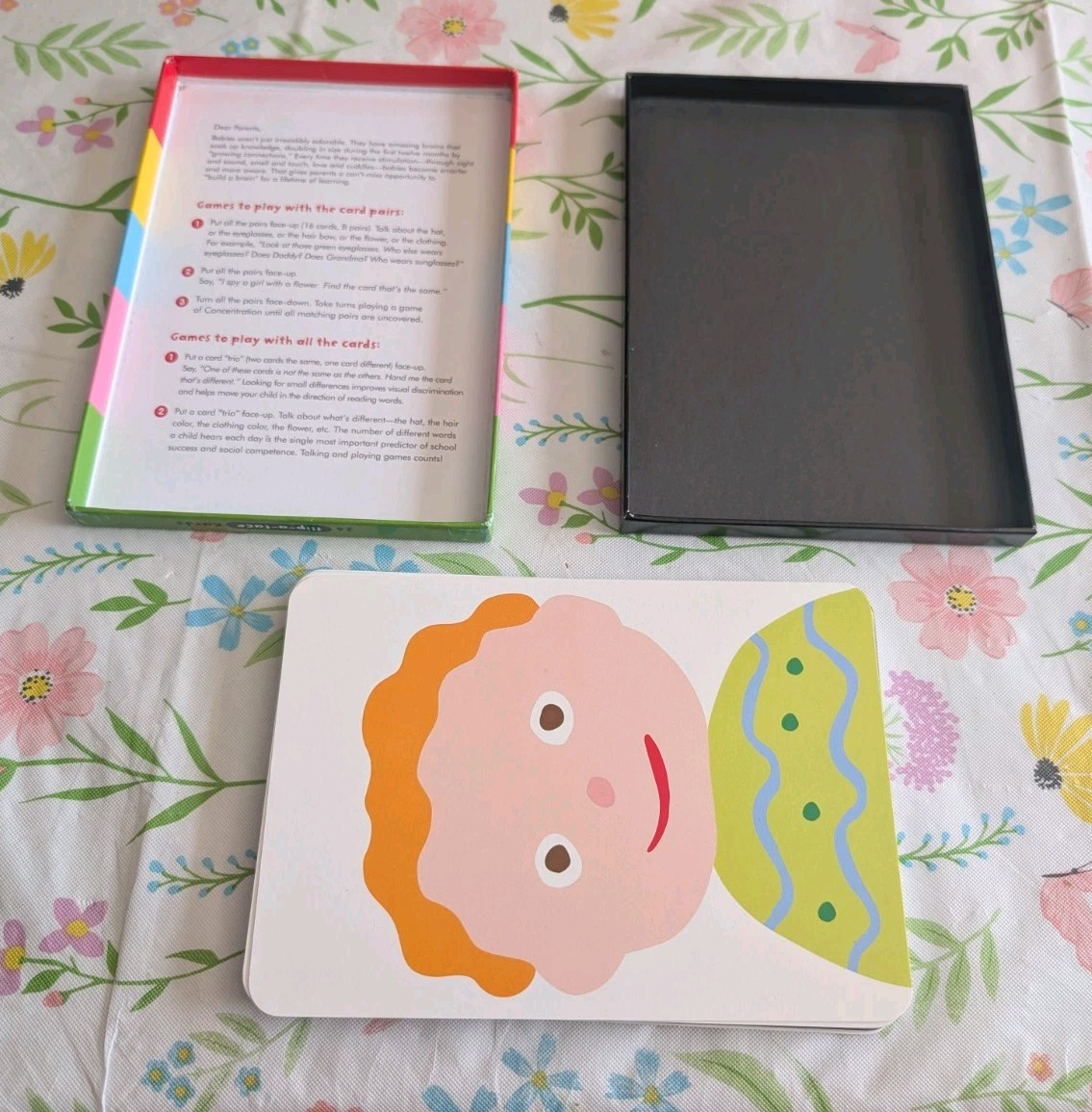FLIP-A-FACE CARDS: Same? Different? New Cards 7×5 in Box