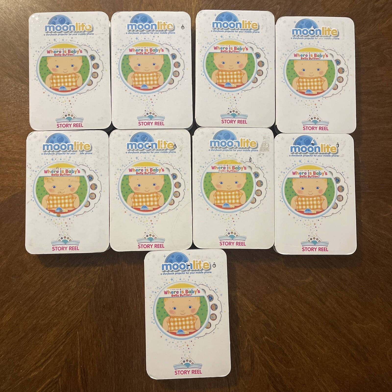 Moonlite Where is Baby’s Belly Button Reel for Moonlite Story Projector lot of 9