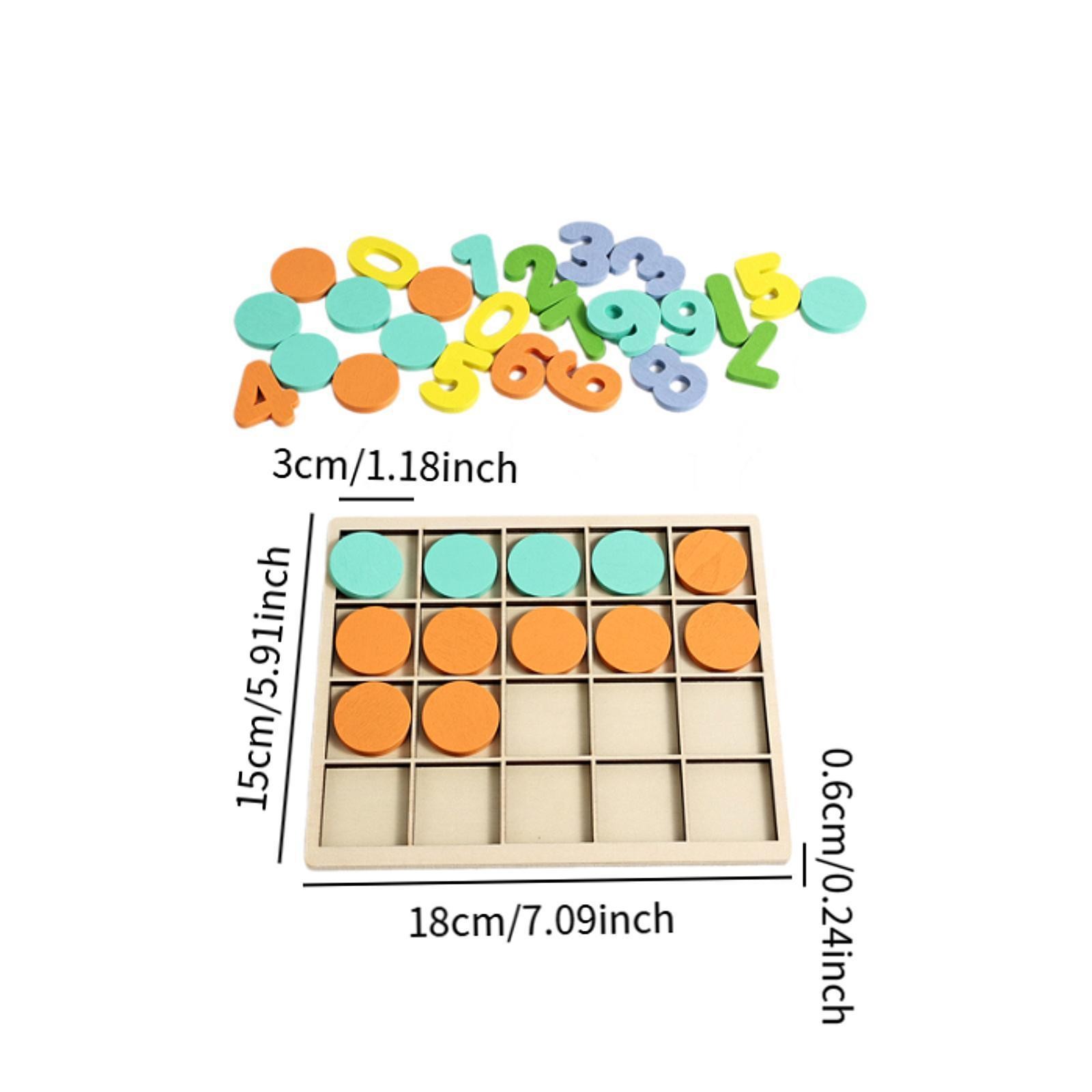 Wood Math Toy Math Manipulatives Toy Numbers Math Board Game Gifts Teaching Aids