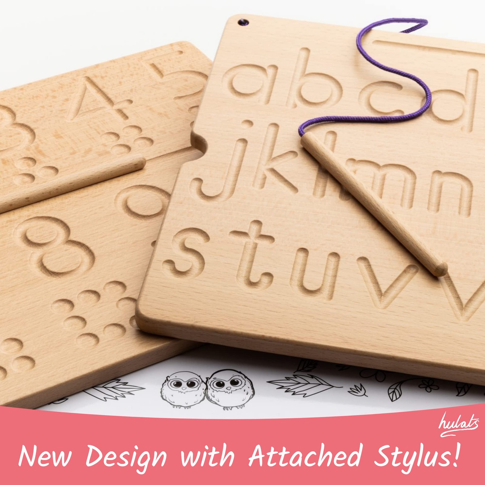 Learn to Write – Number & Letter Tracing Boards for Kids Ages 3-5 – Wooden Al…