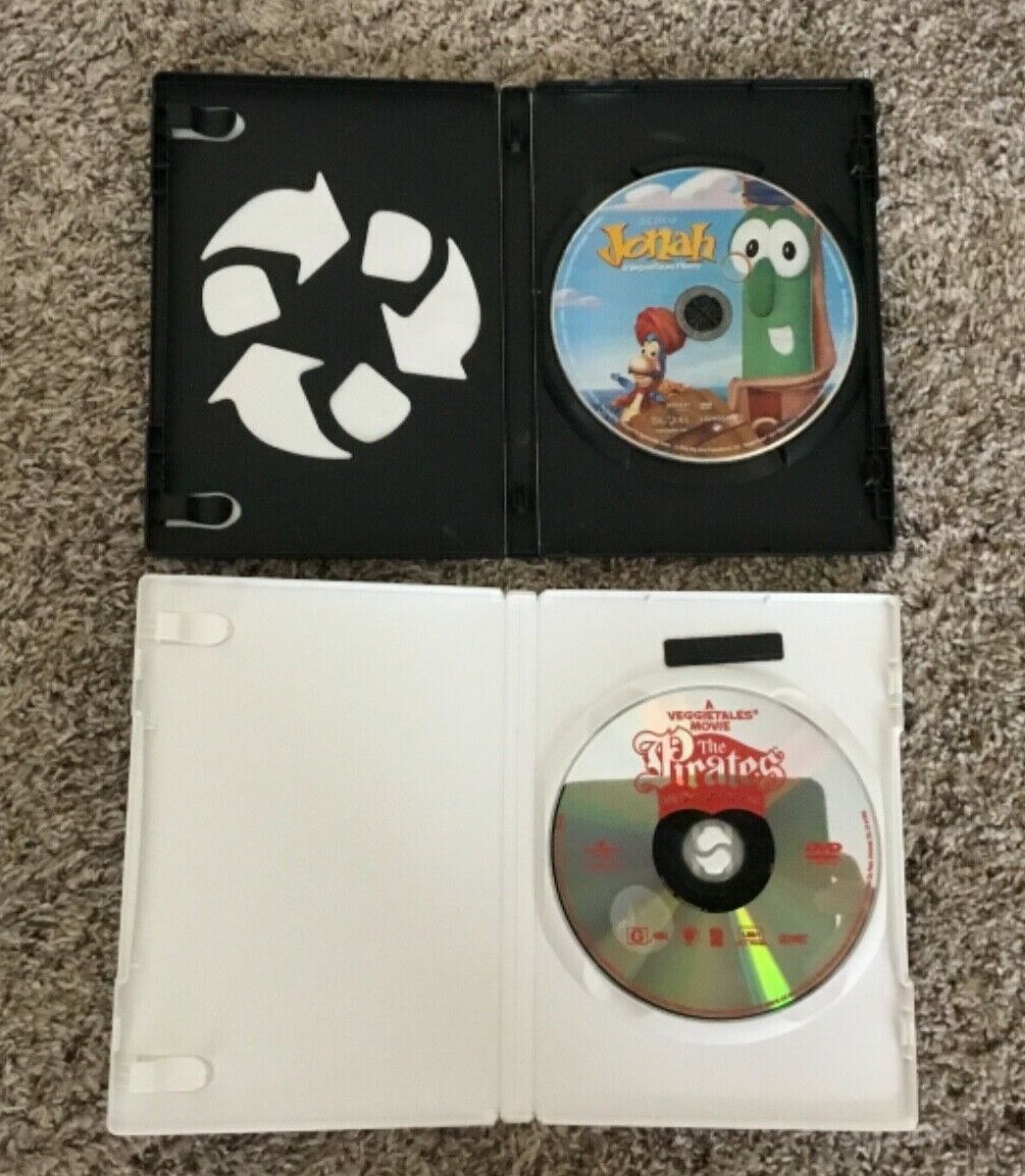 Veggie Tales-7 DVD-Beans Easter Carol Holiday Pack Jonah Pirates Sweetpea Beauty