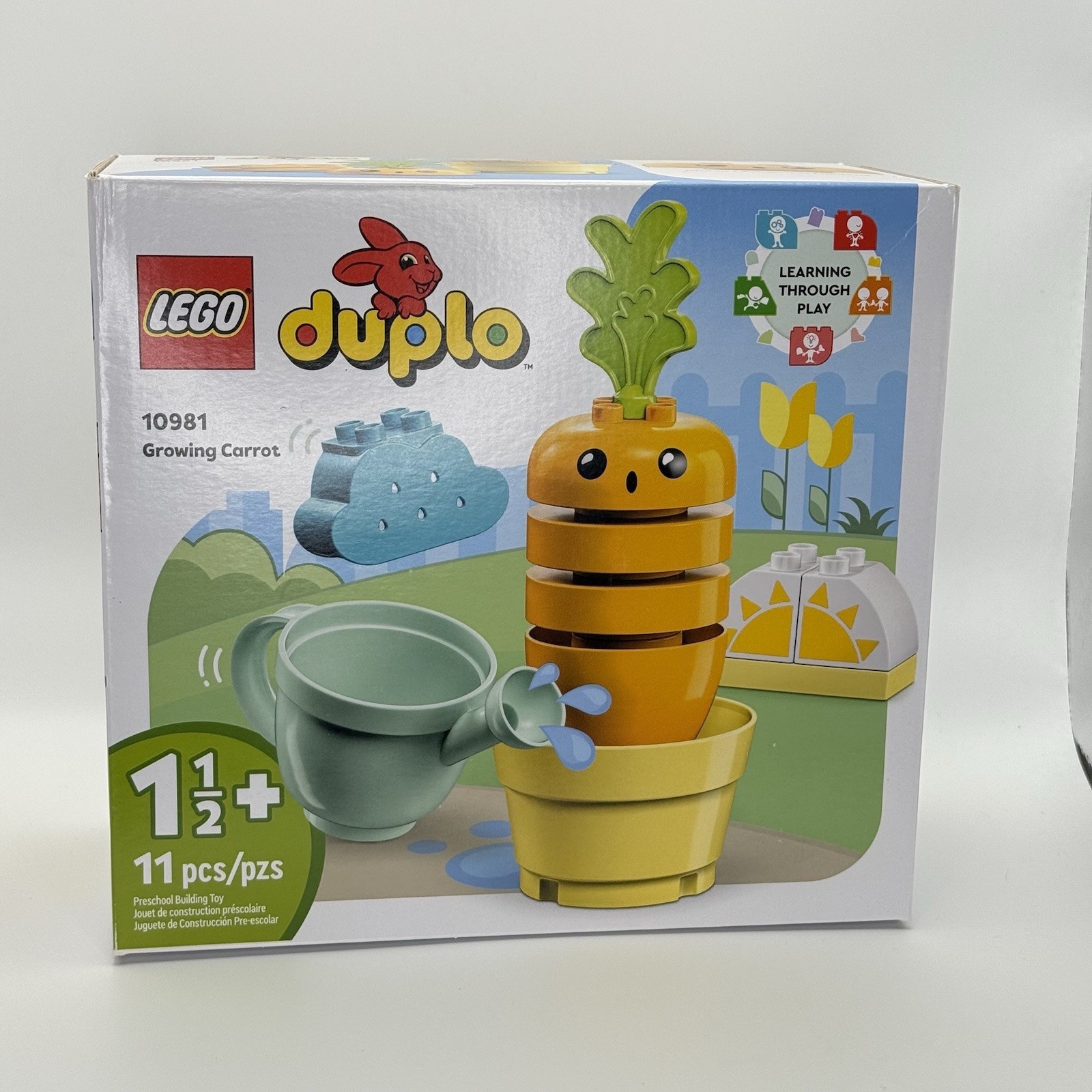 LEGO 10981 DUPLO My First Growing Carrot, Stacking Toys for Babies 1.5+ Years Ol