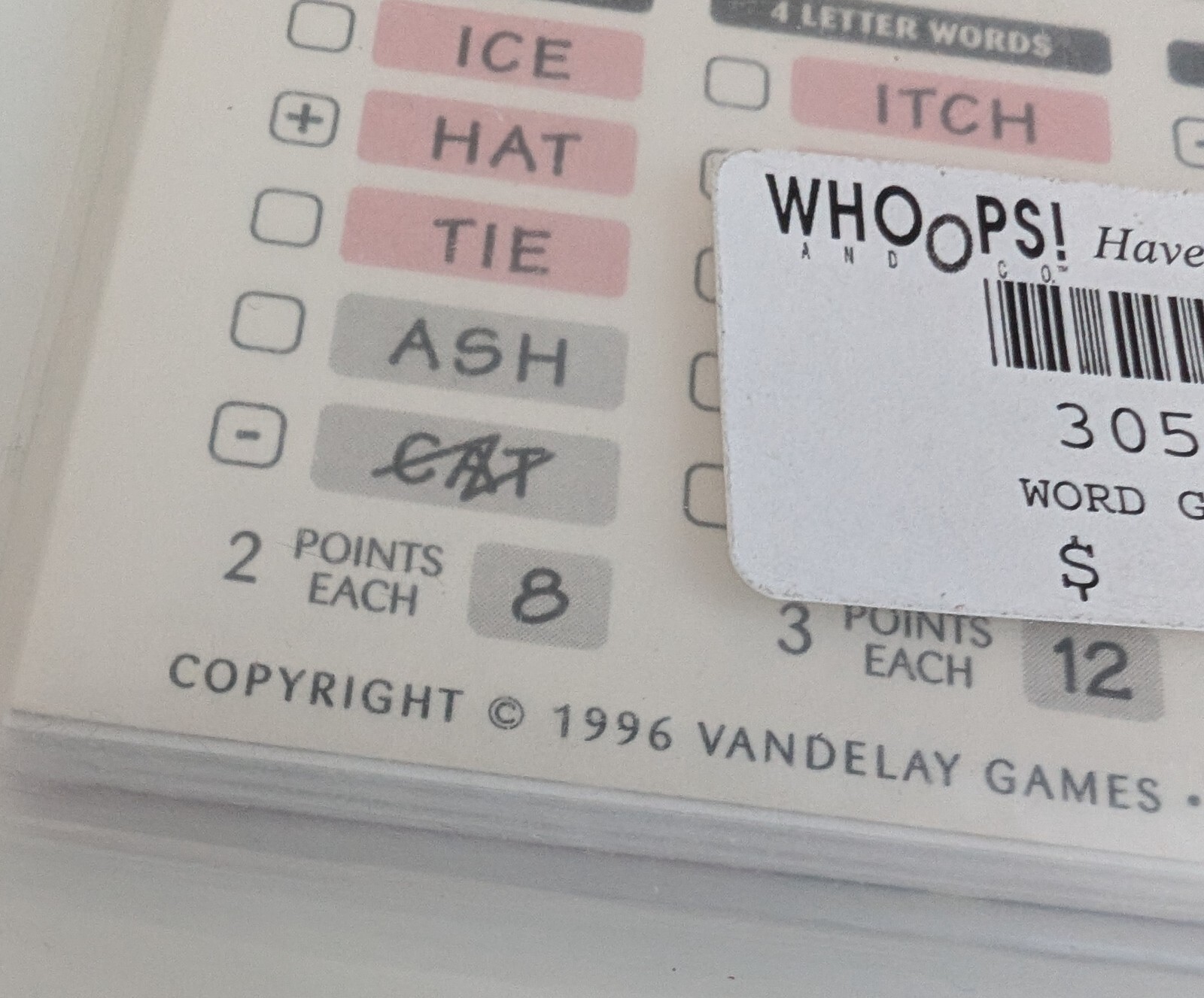 Travel game vintage 1996 Vandelay Games 90s word breakdown gridlock NEW lot 3