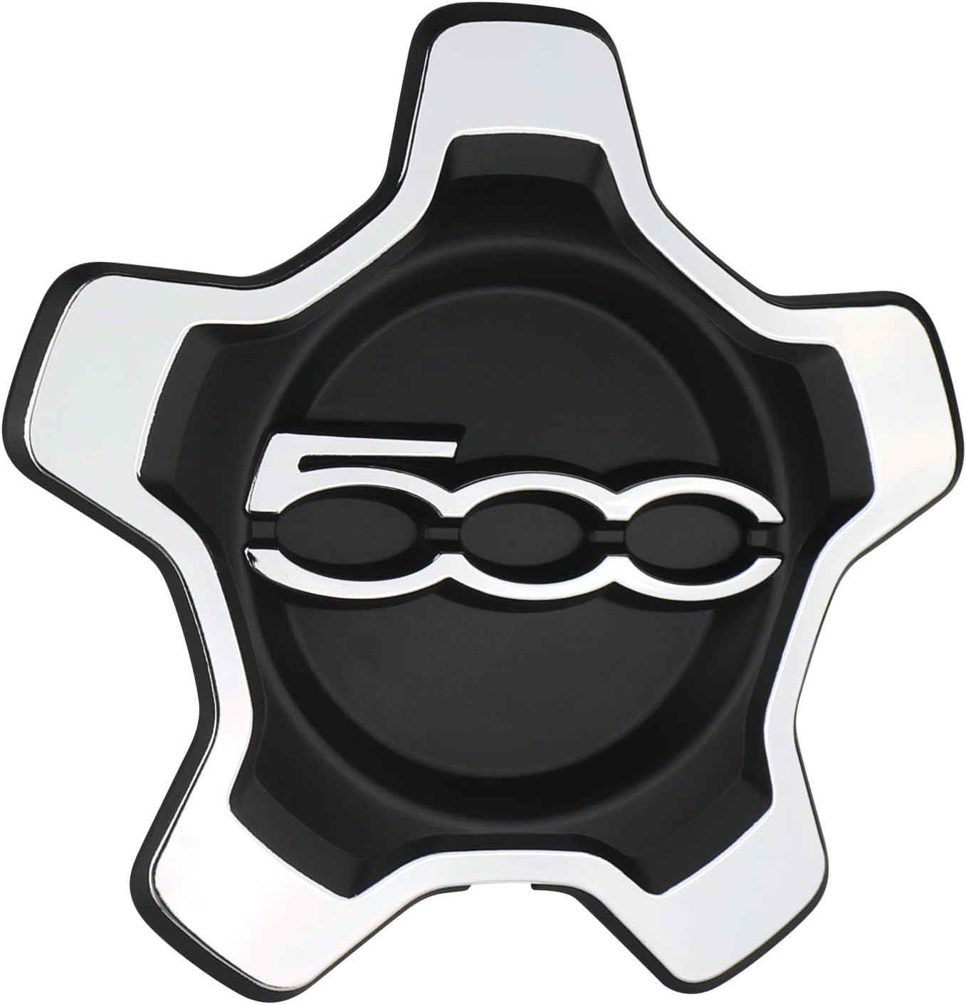 Wheel Center Cap Cover Compatible with 2016-2022 Fiat 500X Replaces 6AN69LXHAA