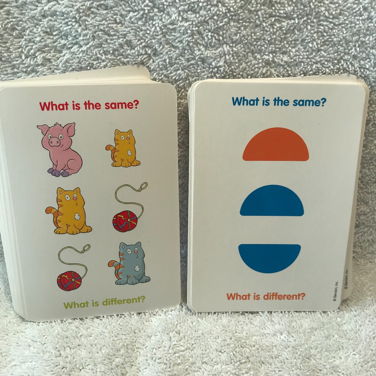 Flash Cards By Bendon – Ages 2+ – 36 Cards – Same or Different