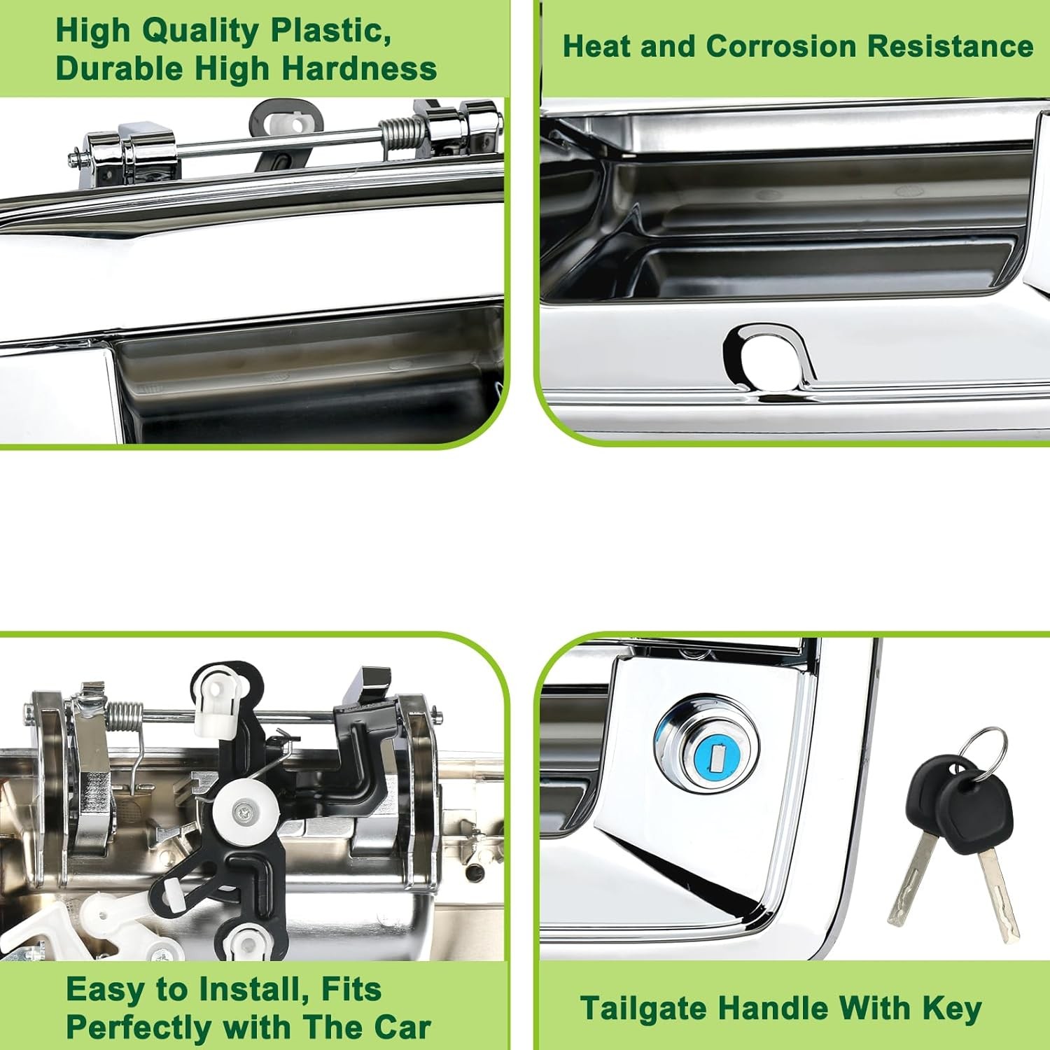 Tailgate Handle with Camera Hole Liftgate Latch Handle with Key Lock Cylinder