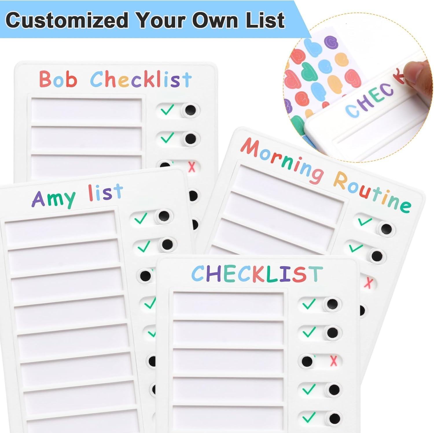 2-Piece Waterproof Chore Checklist Boards – Engaging Tools for Kids’ Daily Tasks