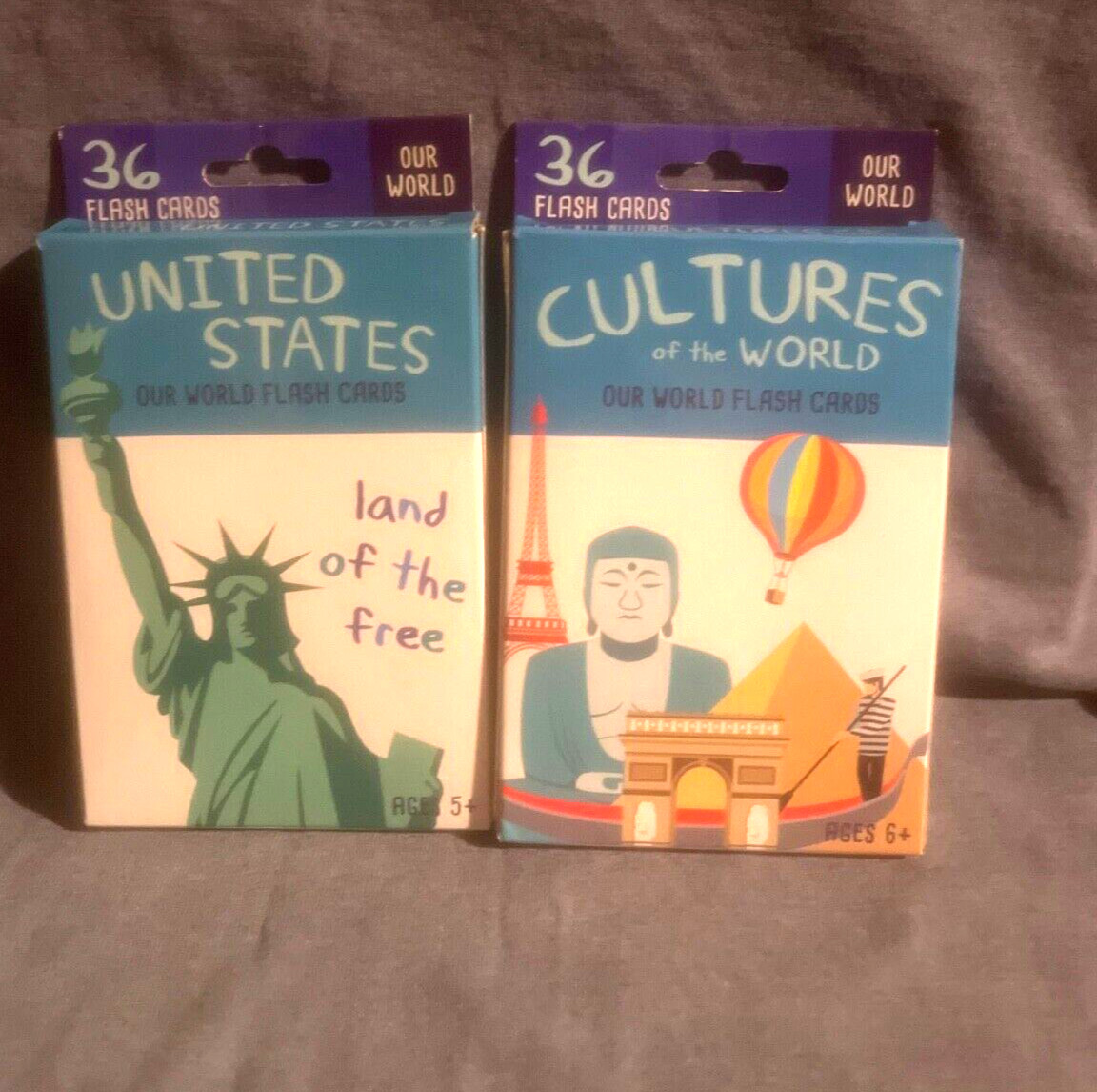 Bendon Our World Flah Cards United States and Cultures Ages 5+