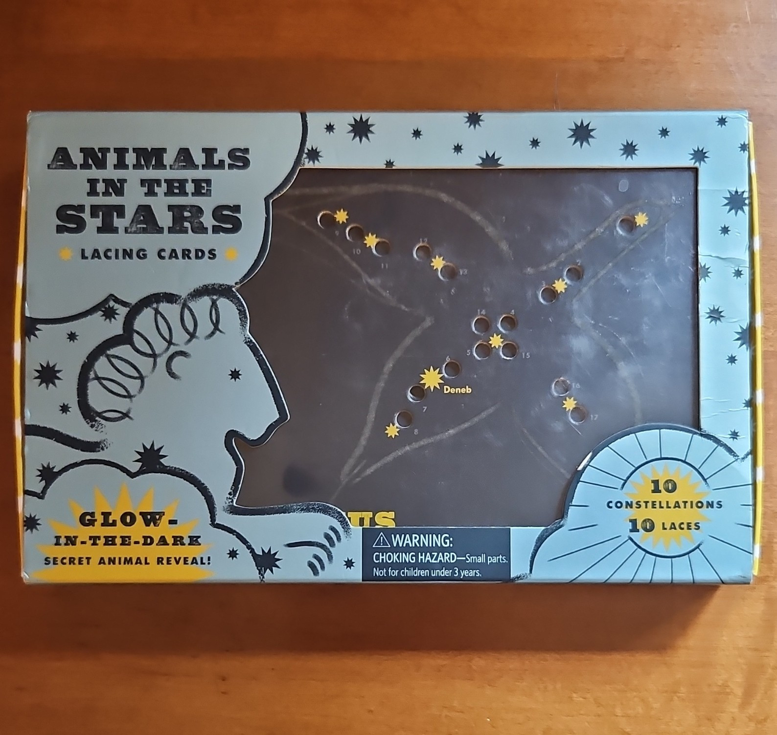 Animals In The Stars Glow-in-the-Dark Constellation Lacing Cards Set