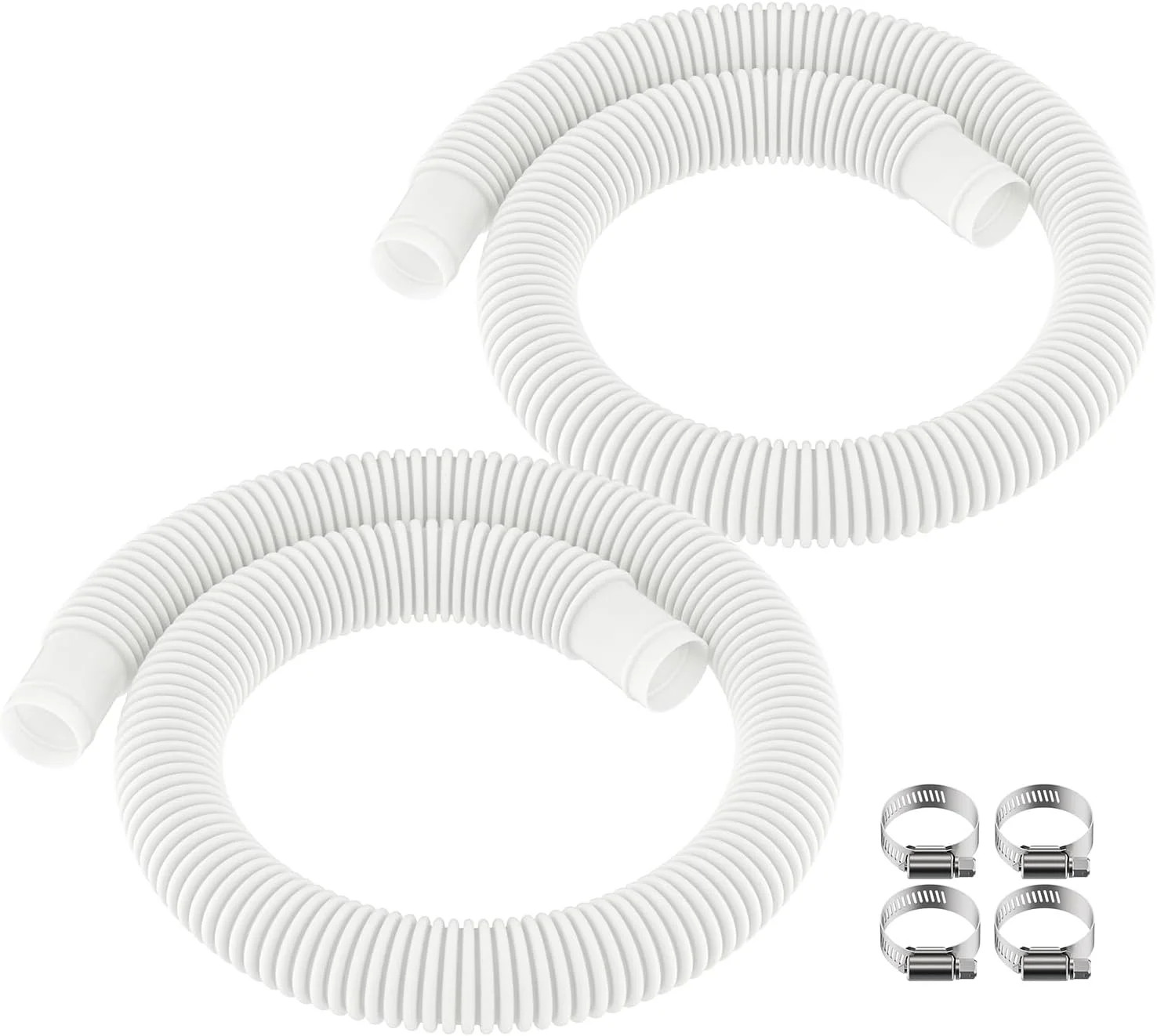 ANTOBLE 1-1/4 Inch x 3ft Pool Hoses for Intex Above Ground Pools Swimming Pool P