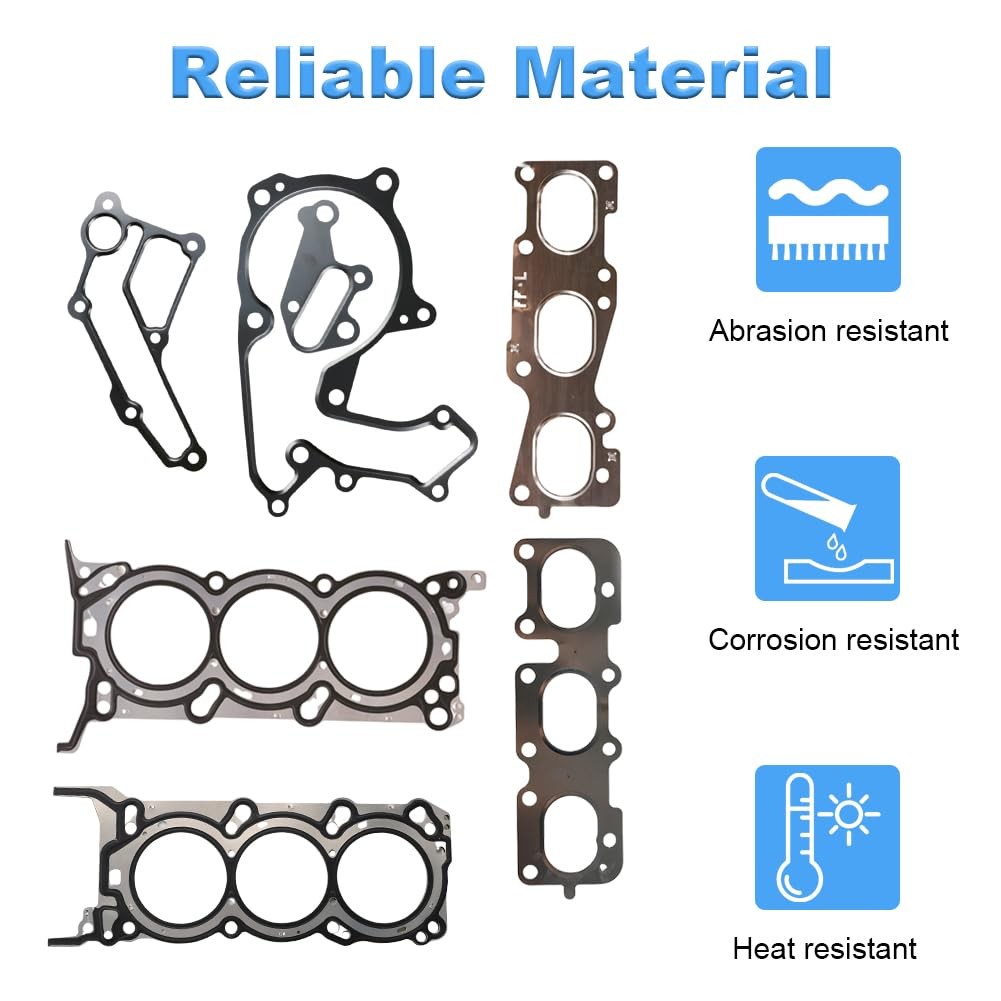 Engine Head Gasket Set with Bolts Compatible with 2010-2020 Kia Sedona Sorento