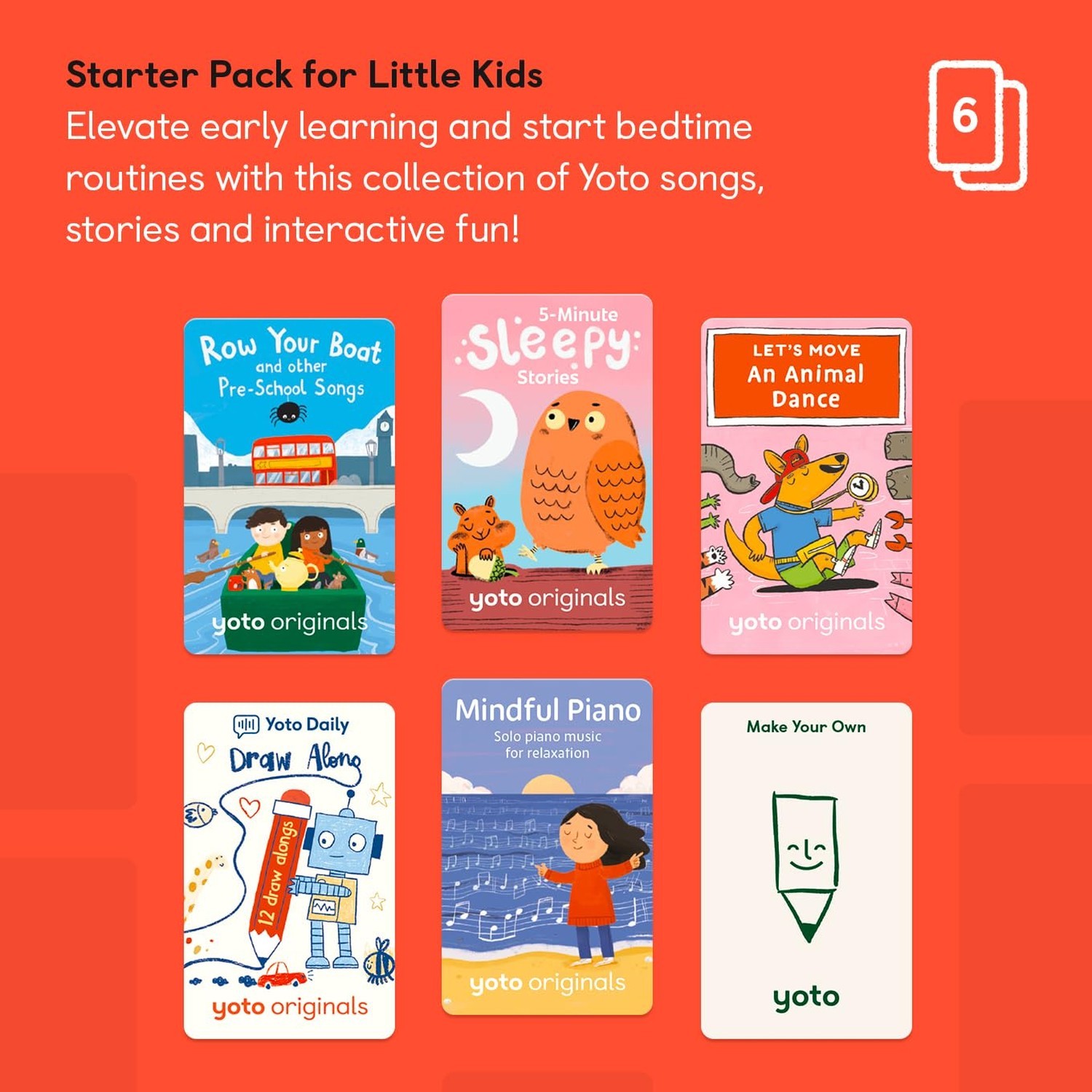 Yoto Mini (2024 Edition) + Starter Pack for Little Kids Bundle – Screen-Free …