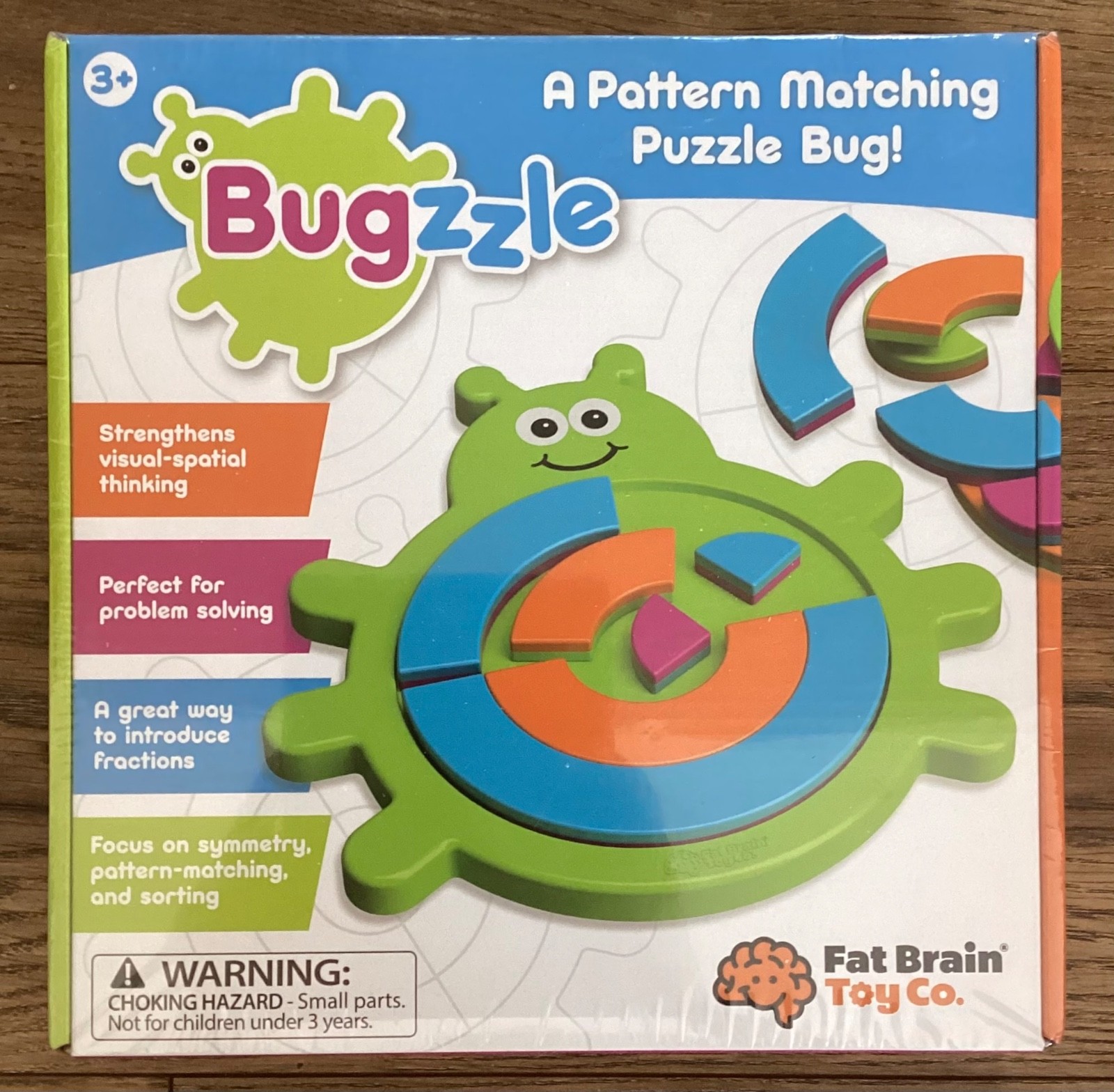 BUGZZLE Fat Brain Toy Co Kids Toddler 3y+ Educational Animal Bug Puzzle Toy Game