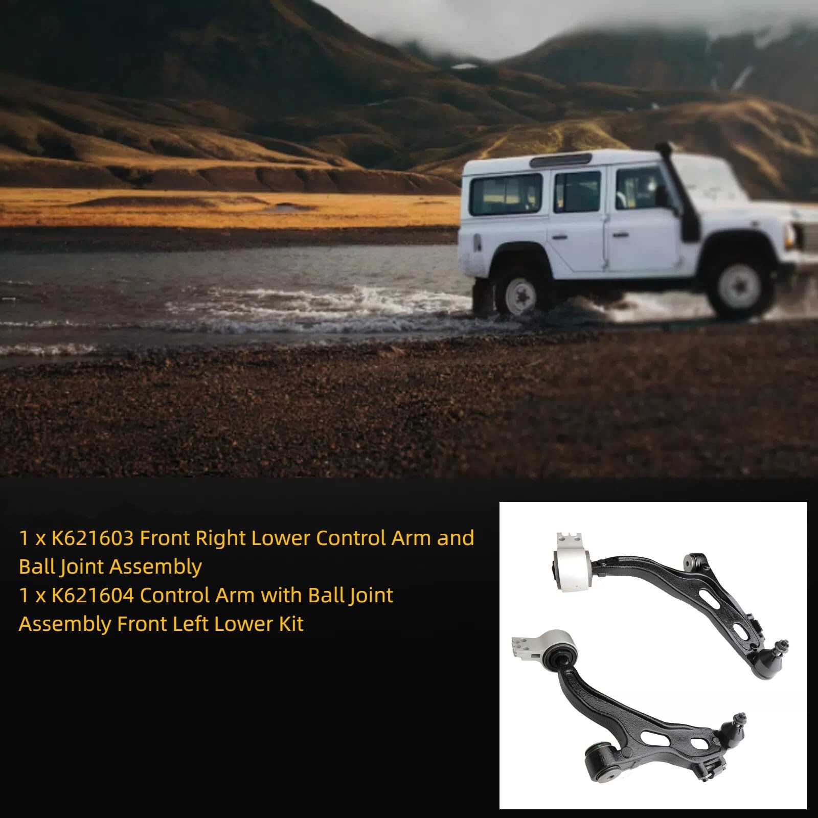 2pc Front Lower Control Arm K621603 K621604 for Ford Freestyle 2005-2007 AWD,…