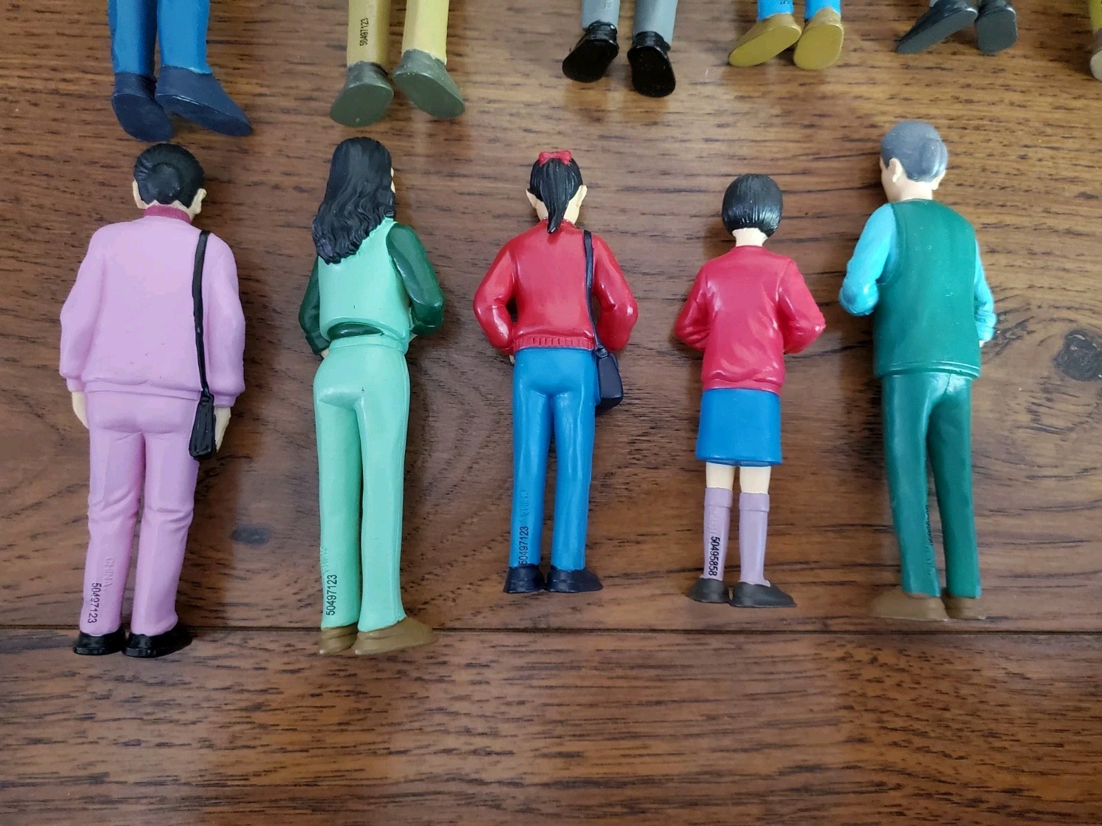 19 Lakeshore Learning PVC Toy Figures African American & Caucasian Families Lot