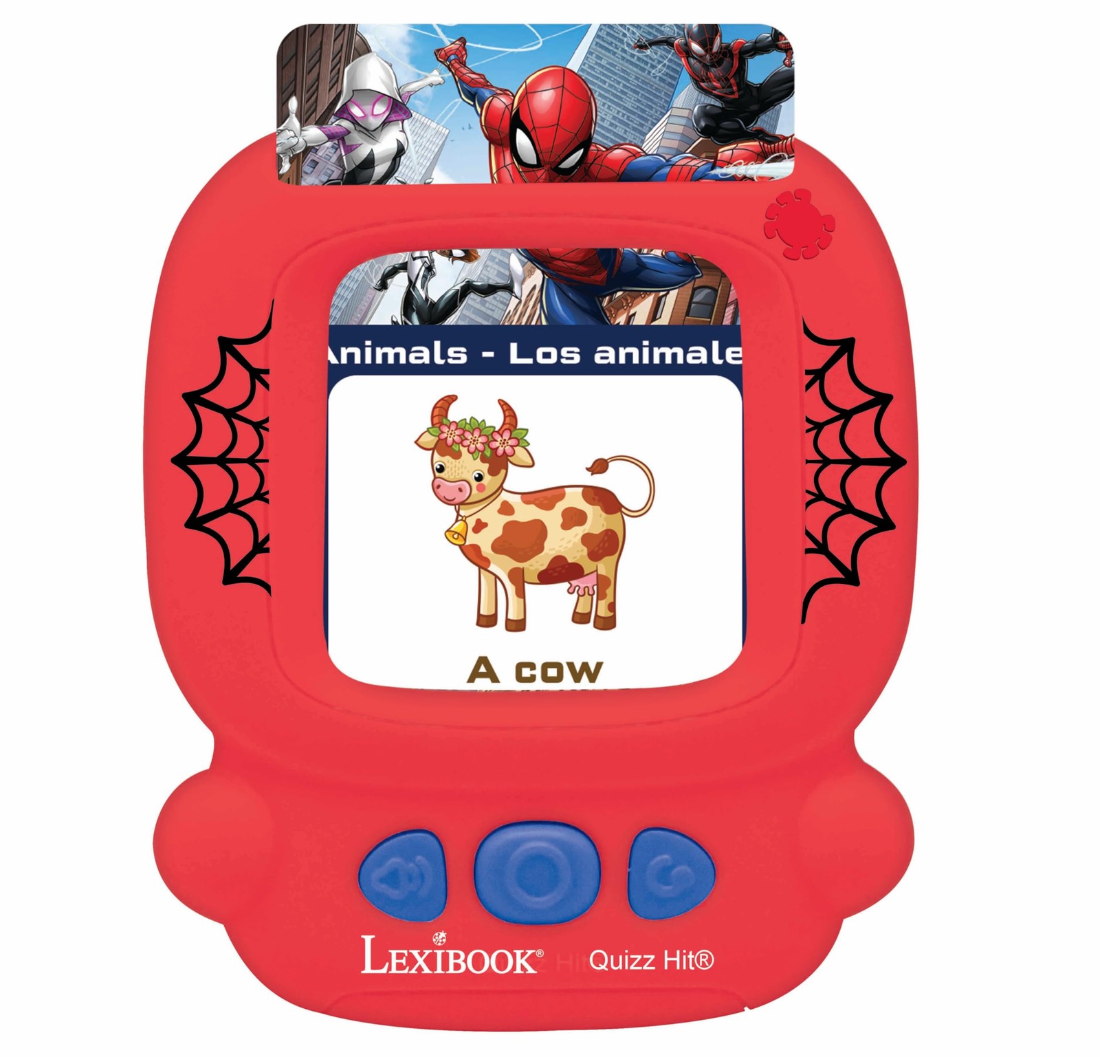 , Spiderman, Bilingual Interactive Card Reader, Spanish/English, 150 Double-S…