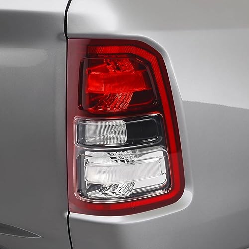 Halogen Tail Lights Assembly Compatible with Dodge Ram 1500 Black RH Passenger