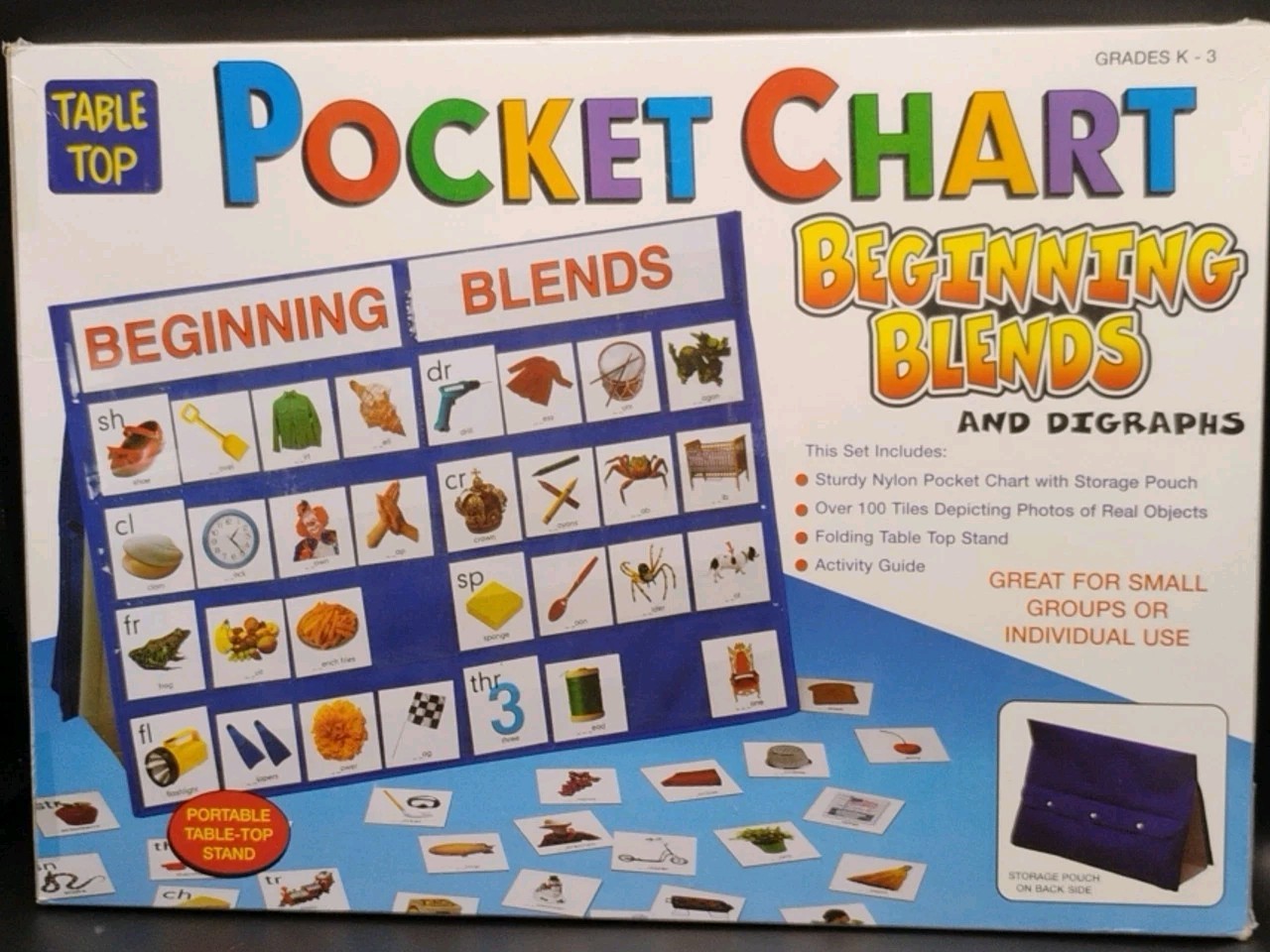 Table Top Pocket Charts – Beginning Sounds Skills Learning Teacher Aid K-3