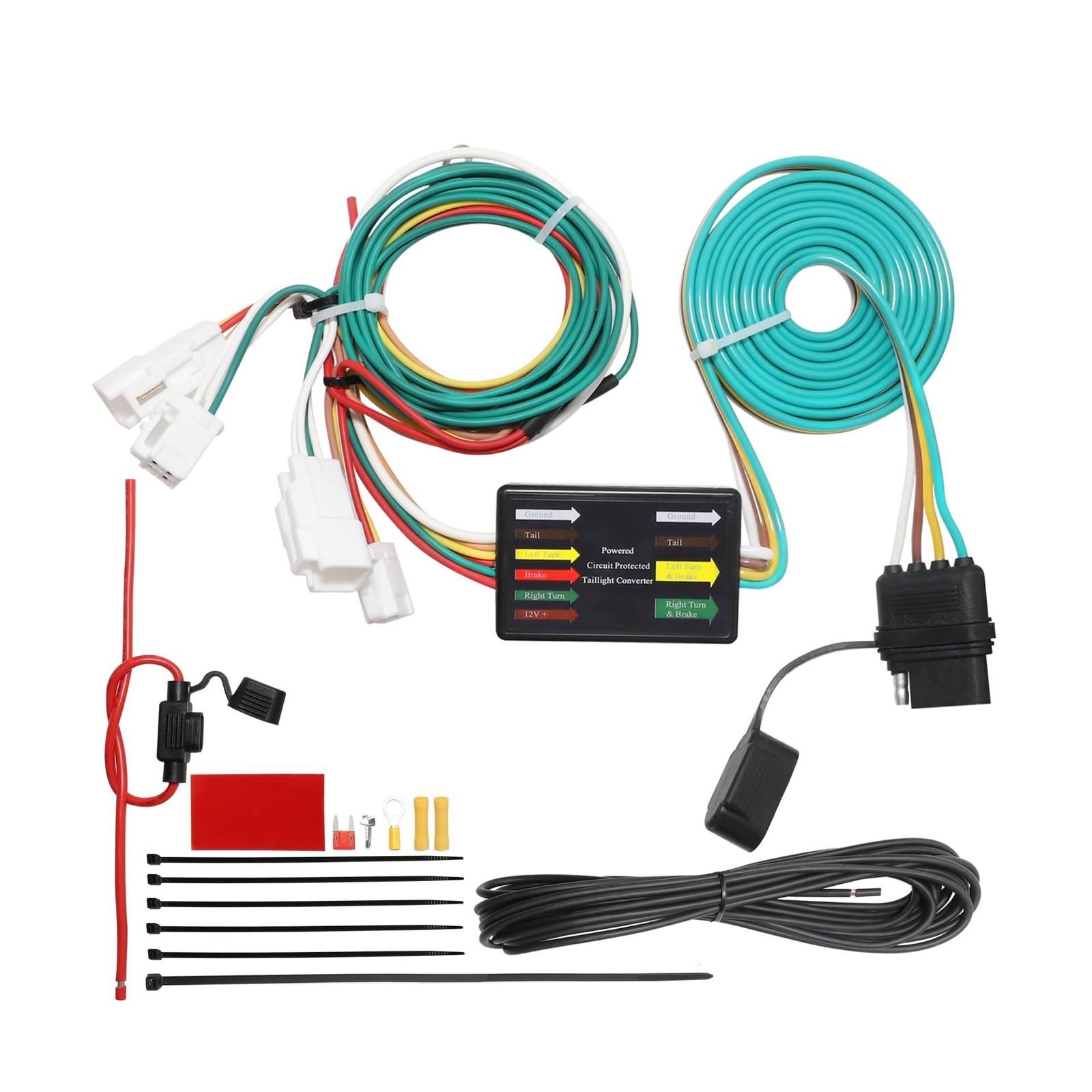 MECMO 4 Pin Trailer Wiring Harness 56434 for 2019-2024 RAV4 & RAV4 Pri…
