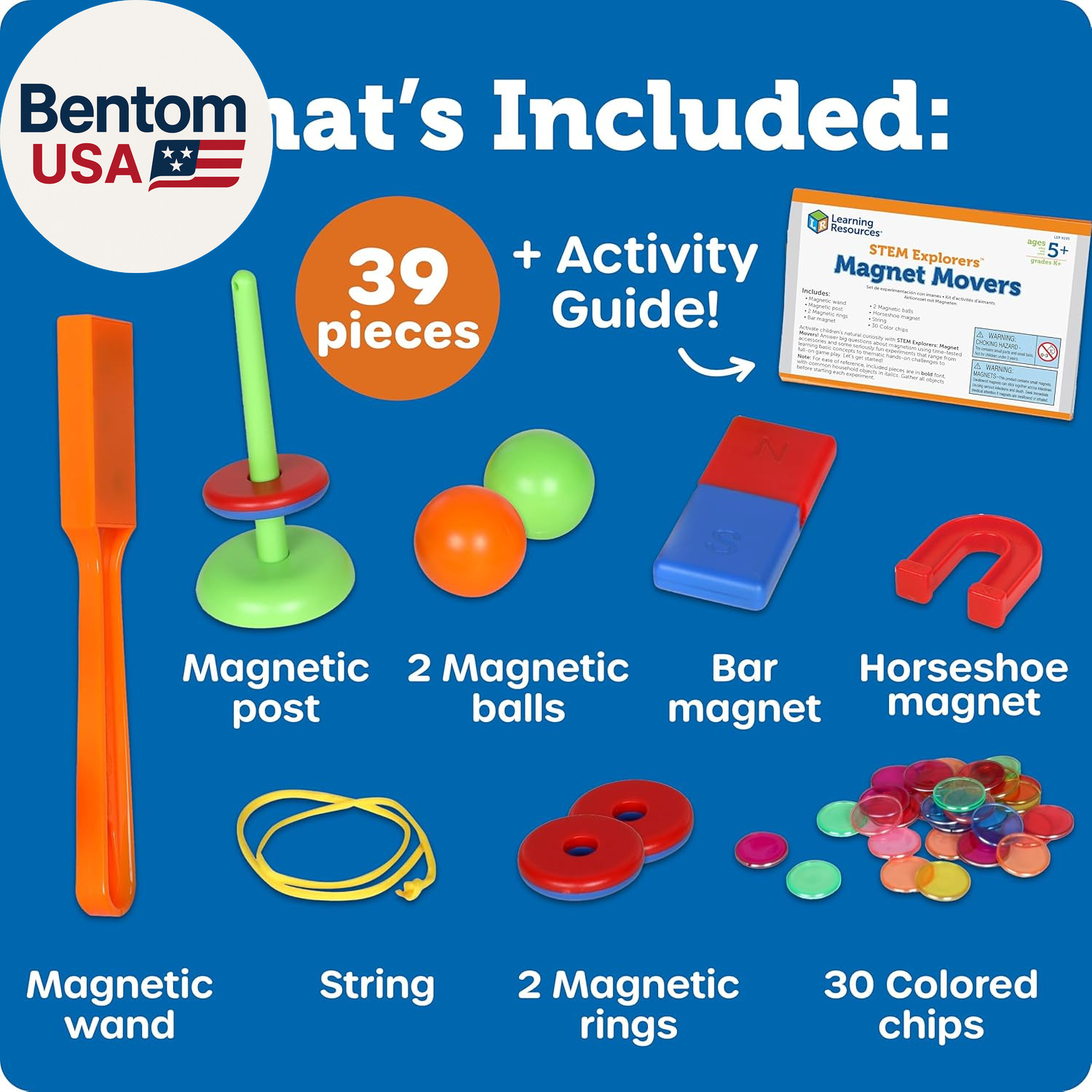 STEM Explorers Magnet Movers – Science for Kids Sensory Bin, Critical Thinking,