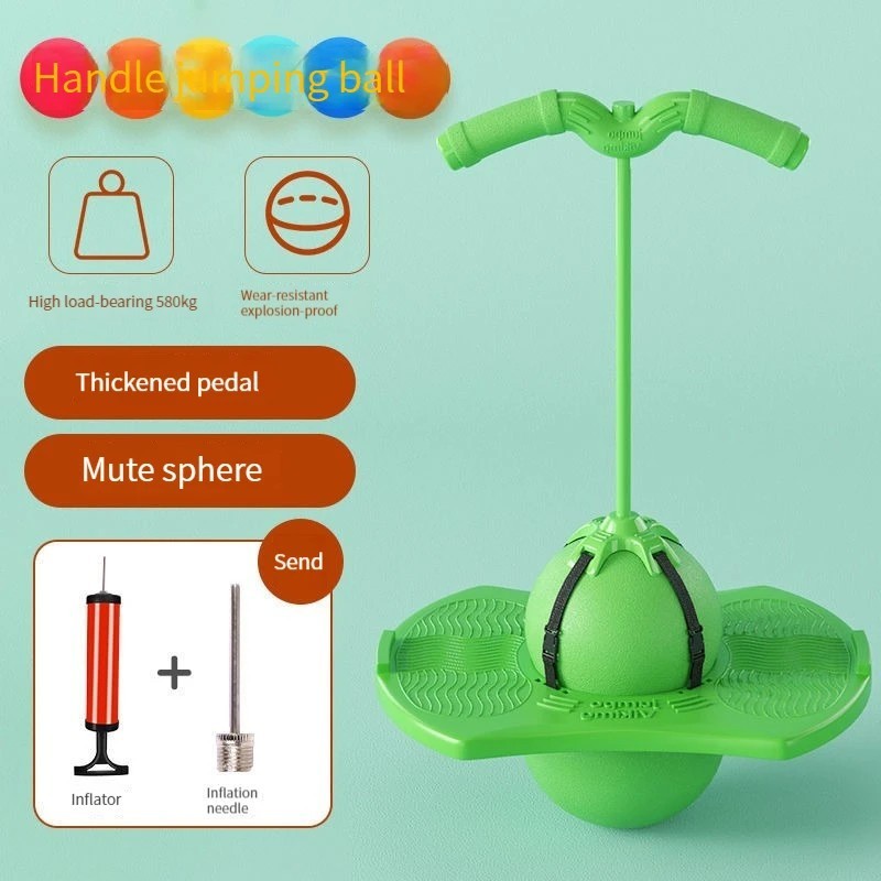 Kids Bouncing Ball Frog Jump Balance Long Height Training Exercise Toy Equipment