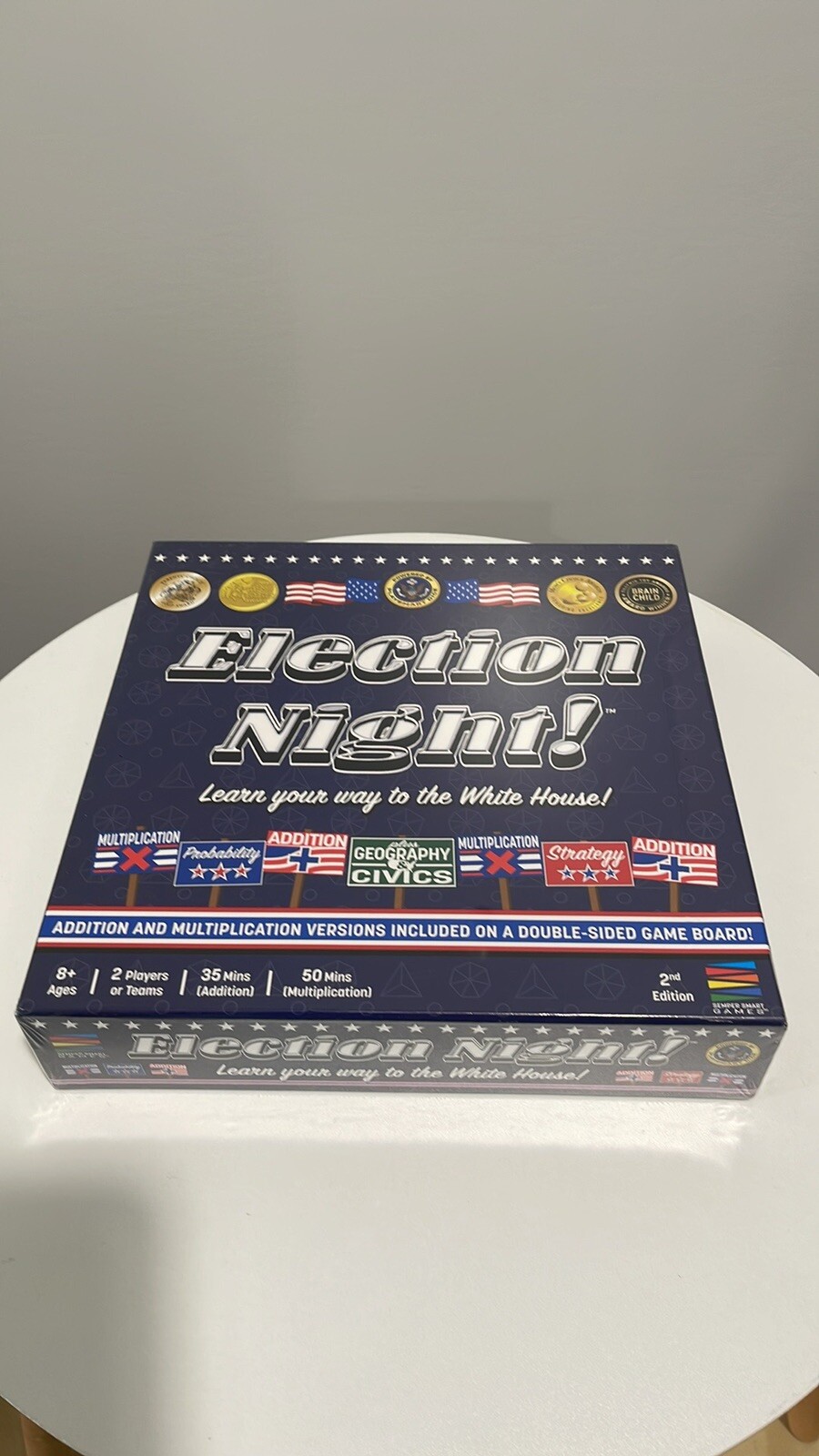 Election Night Board Game-Semper Smart Games U.S. Civics History Sealed New
