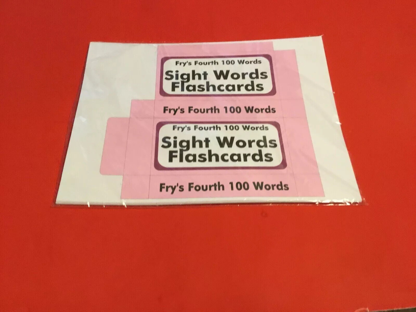 Fry’s Second Hundred Words – PRINTED & UNCUT – Sight Word Flash Cards