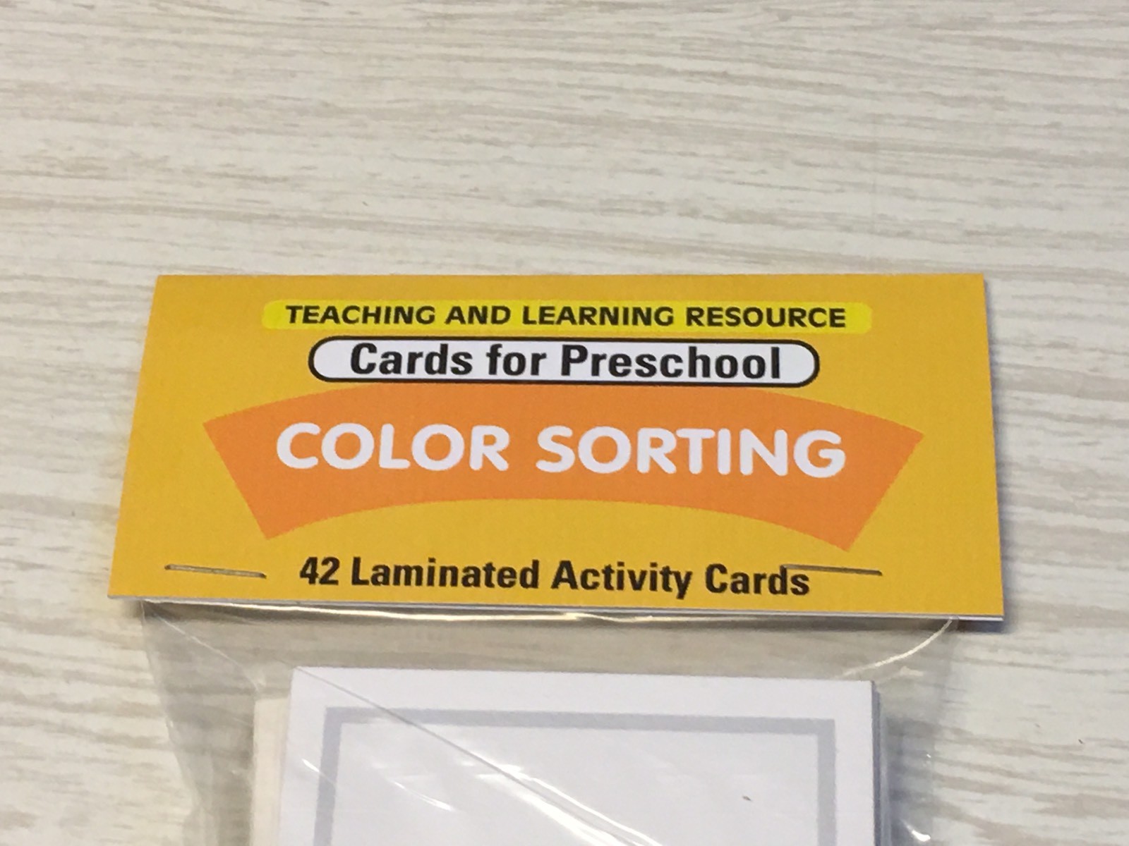 Color Sorting – 56 Laminated Cards – Activity Set