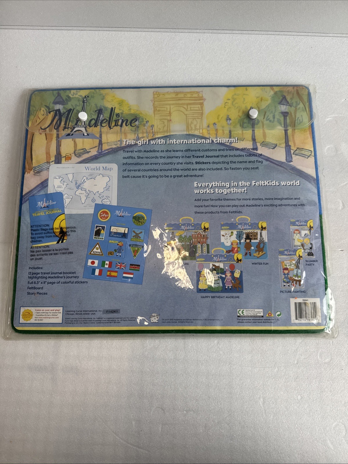 RARE & COLLECTIBLE Madeline Felt Set And Story Pieces: Passport Travel Playset