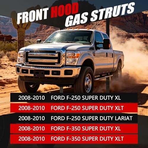Vepagoo Hood Struts Lift Support for Ford F250 F350 F450 F550 2008 2009 2010,…