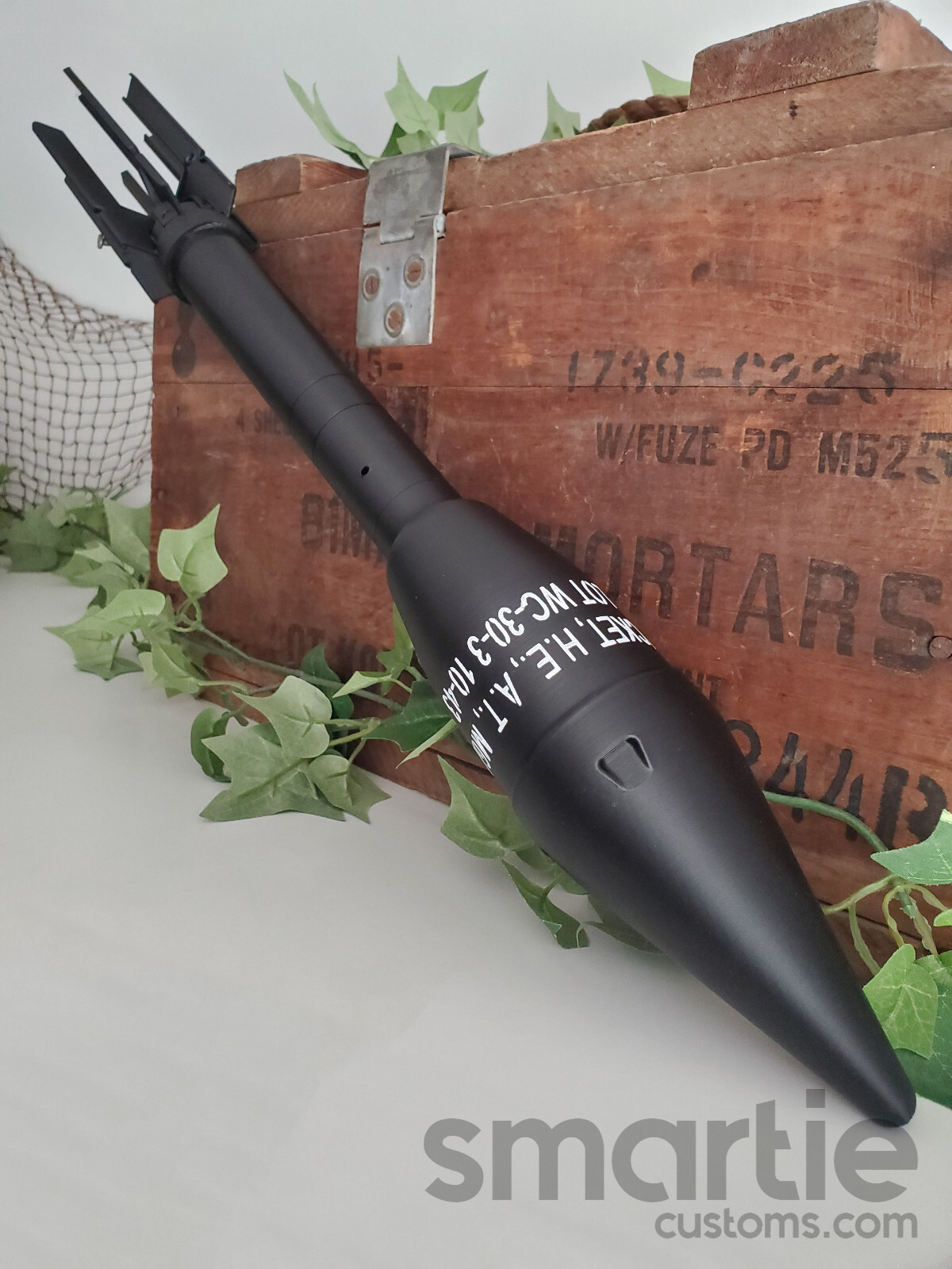 DUMMY M6A1 M7A1 60mm HEAT Bazooka Rocket Round – Accurate Size Plastic Replica