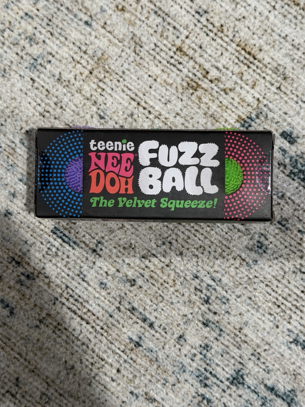 NeeDoh Teenie Fuzz Ball 3 Pack Mini Nee Doh Fuzzball ASSORTED COLORS AUTHENTIC