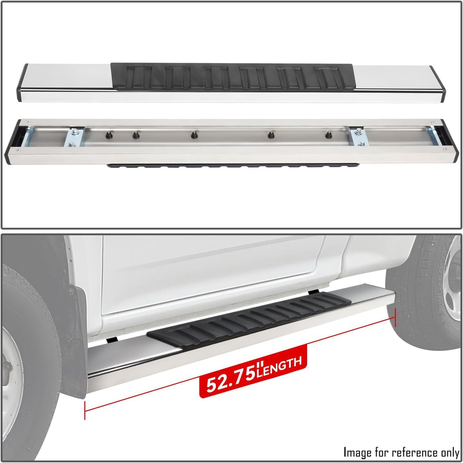 07-18 Chevy Silverado GMC Sierra 52″ Standard Cab 6.75″ Side Running Boards Pair