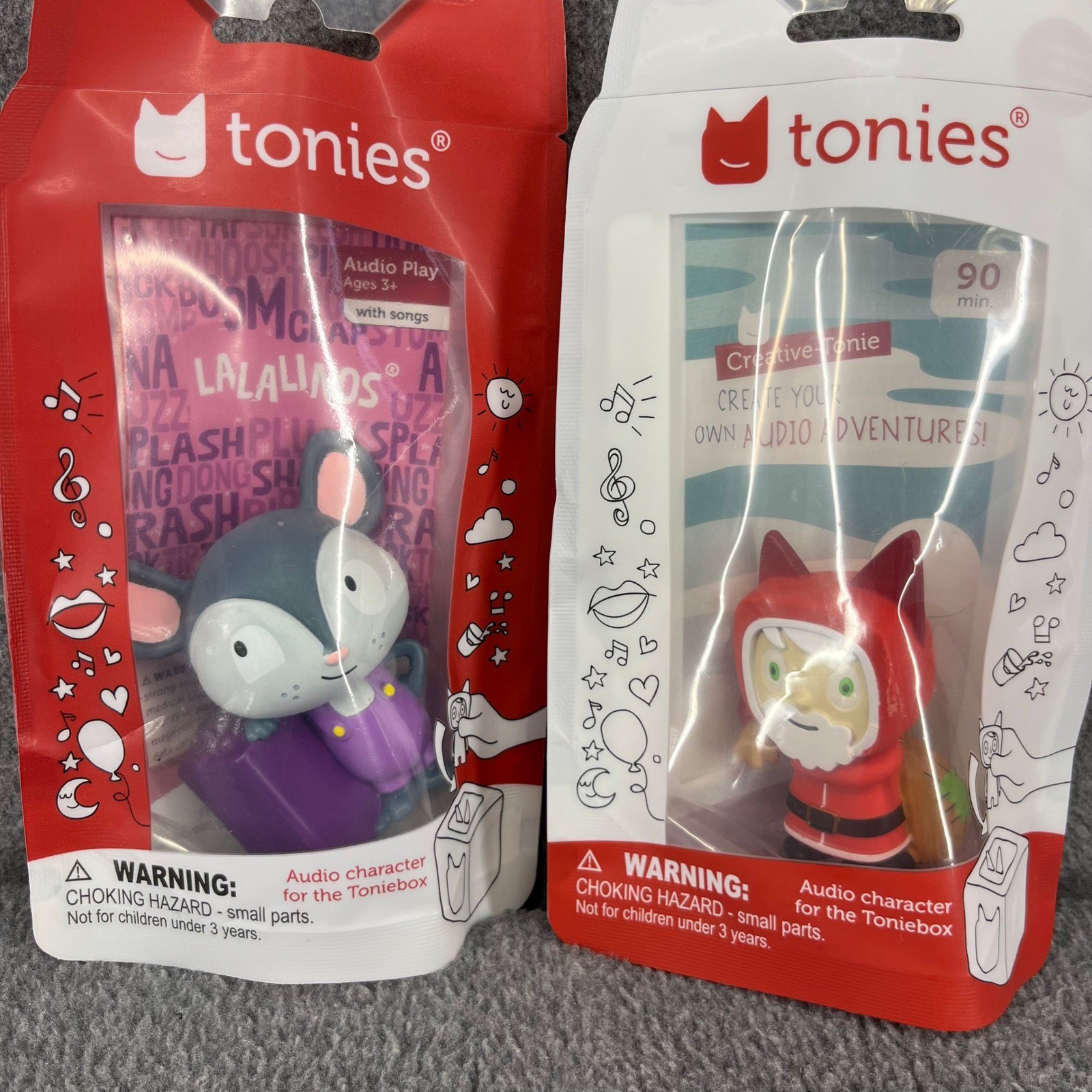 Tonies Toniebox Starter Set Red Kids Bundle 7 Figures Mickey Peppa Thomas New