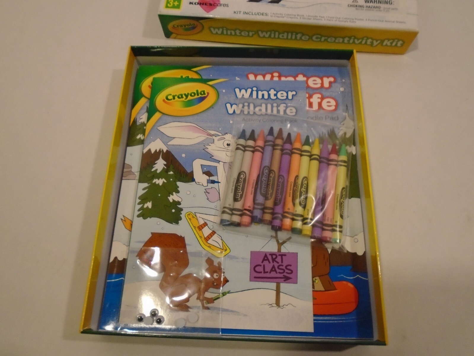 Craft Kit Winter Wildlife Crayola Stickers ,pad, Coloring book, crayons plus