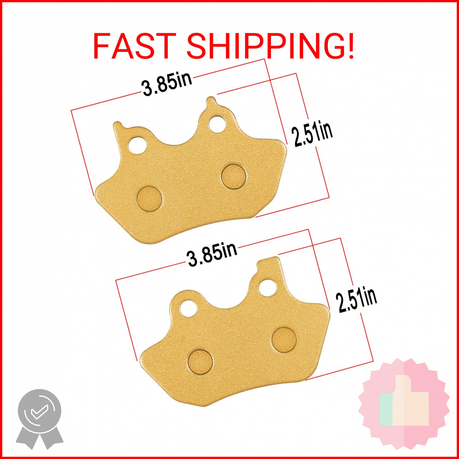 Brake Pads Heavy-duty Ceramics for Harley Davidson 2000-2007 Touring Flhtcu-i El