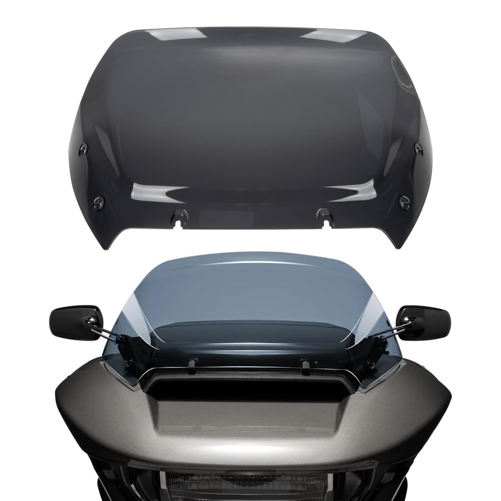PSLER 11.5″ Wave Windshield for Road Glide 2023-2025 Front Fairing （Smoke