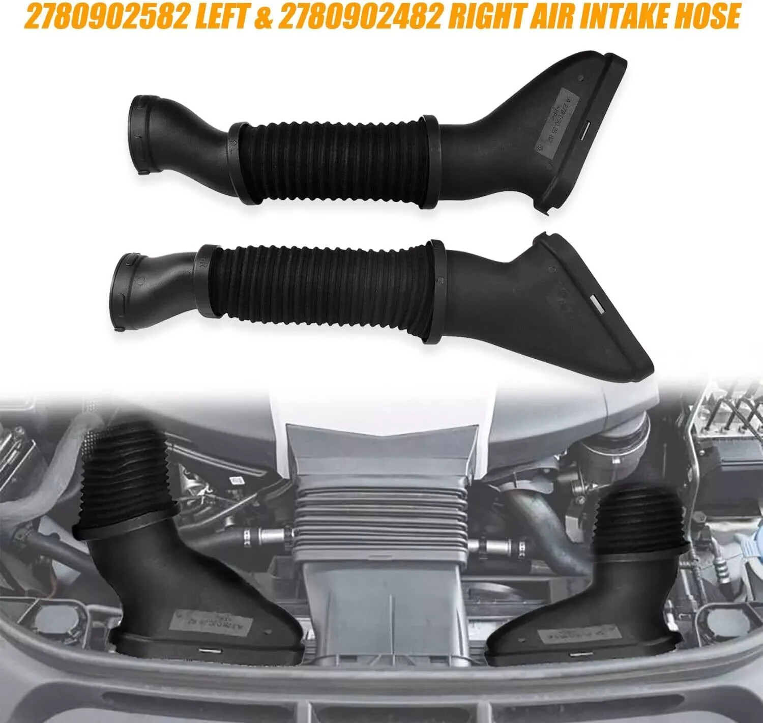 RANSOTO Air Intake Hose Compatible with 2013-2019 Mercedes-Benz GL450 GL550