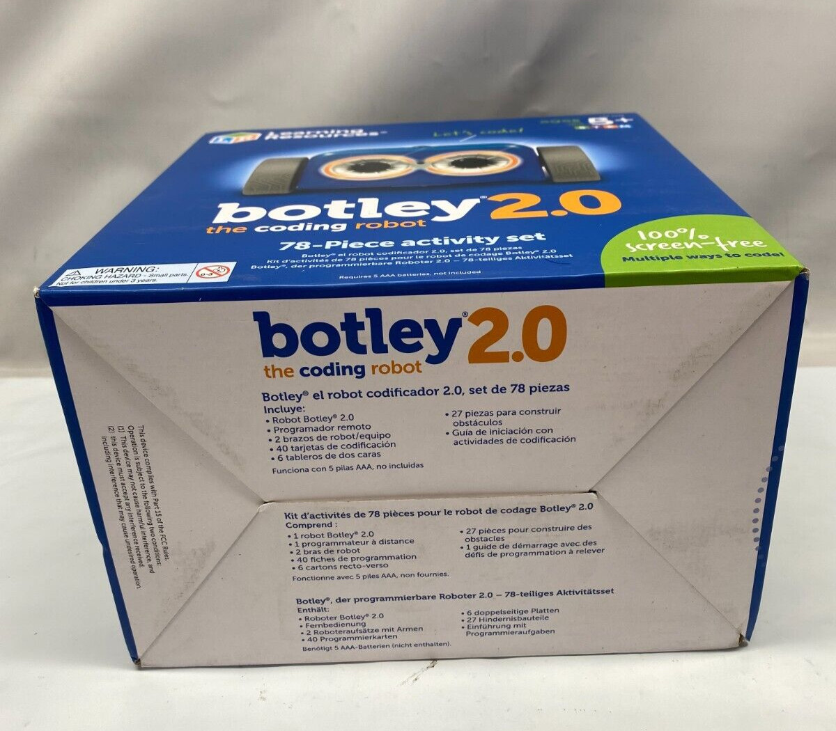 Learning Resources Botley The Coding Robot 2.0 Activity Set – 78 Pieces, Ages 5+
