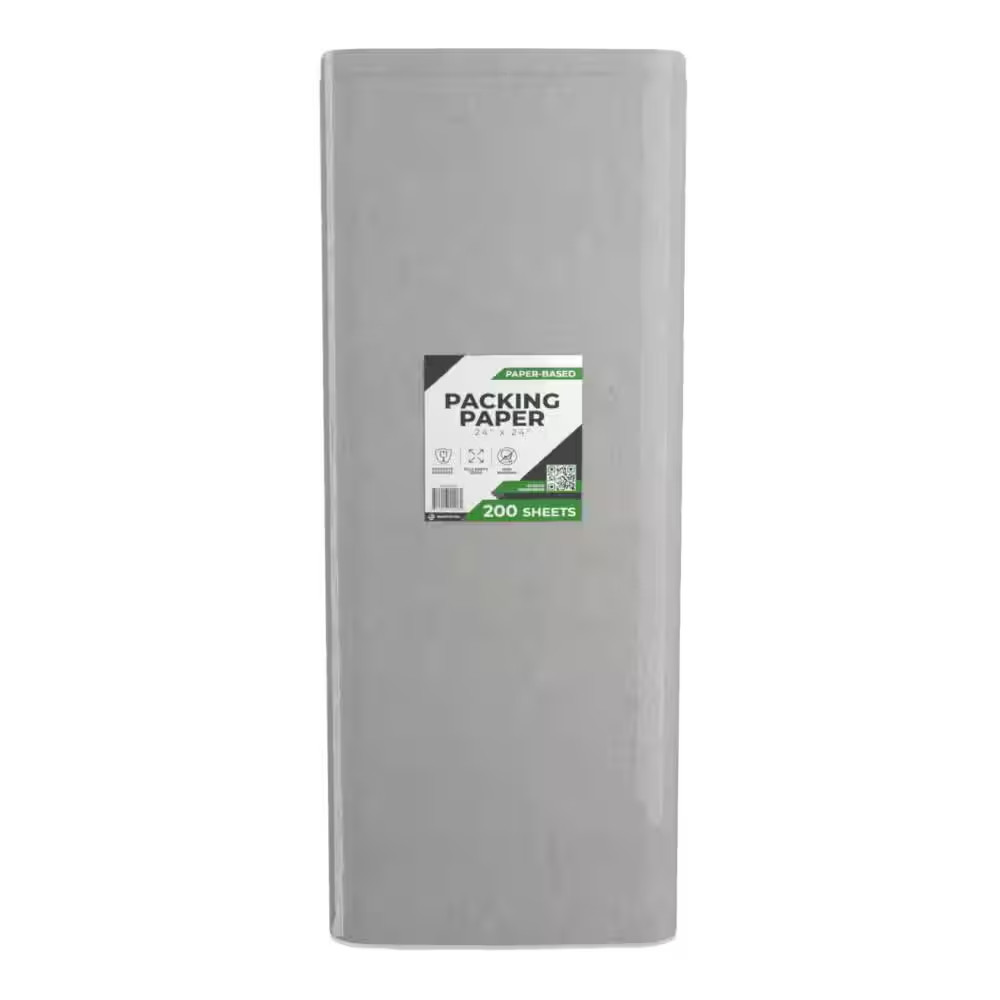 24 In. X 24 In. 100% Recycled-Packing Paper (200-Sheets) (6-Pack)