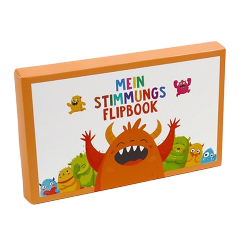 Paper German Feeling Cards Art Illustrated Emotion Guidance Flashcards For Kids