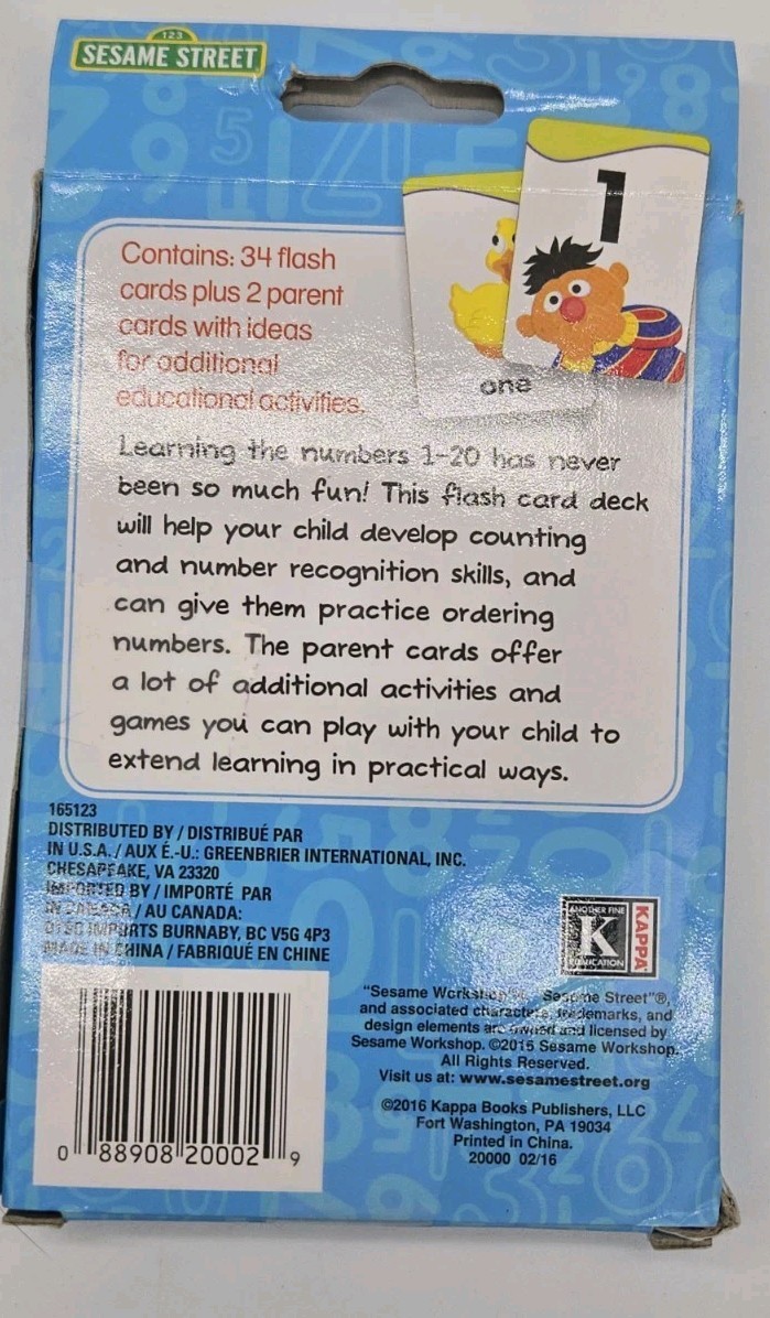 Lot Of Educational Stuff K4-K5 Wipe Off Writing & Alphabet & Numbers Flash Cards