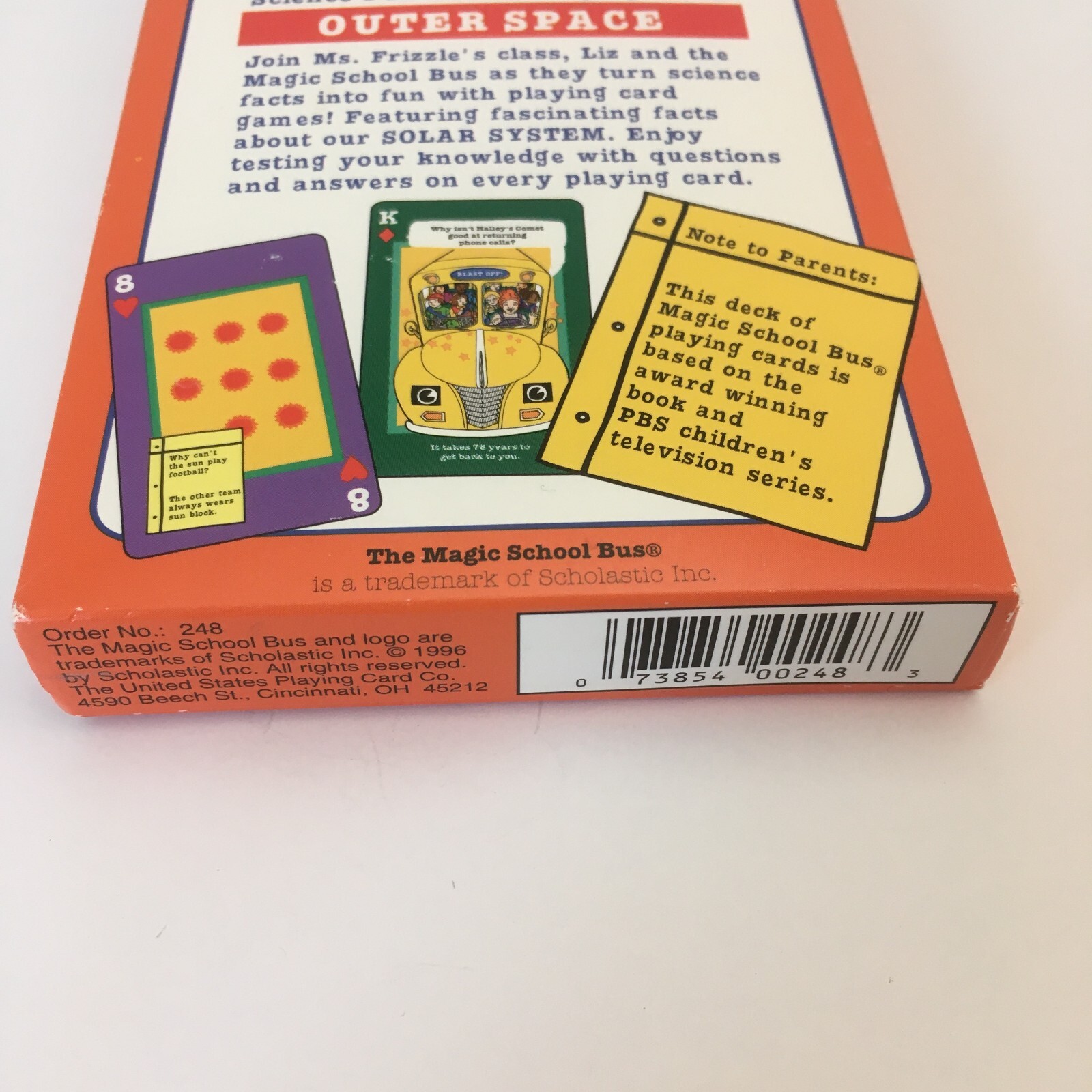 Scholastic’s The Magic School Bus Outer Space Memory Game Science Playing Cards