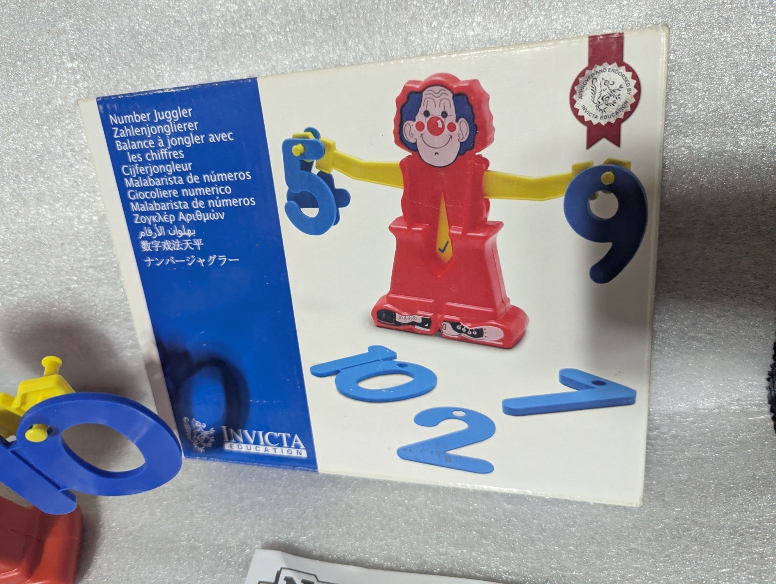 RARE Invicta Education Aid Clown Number Weight Scale Learn Equal Add Kid Sum Arm