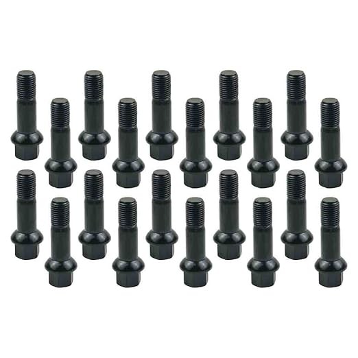 20pcs Wheel Lug Bolts Nuts Kit 2005-2023 for Benz W166 GLE 320 GLE 400 GLE500